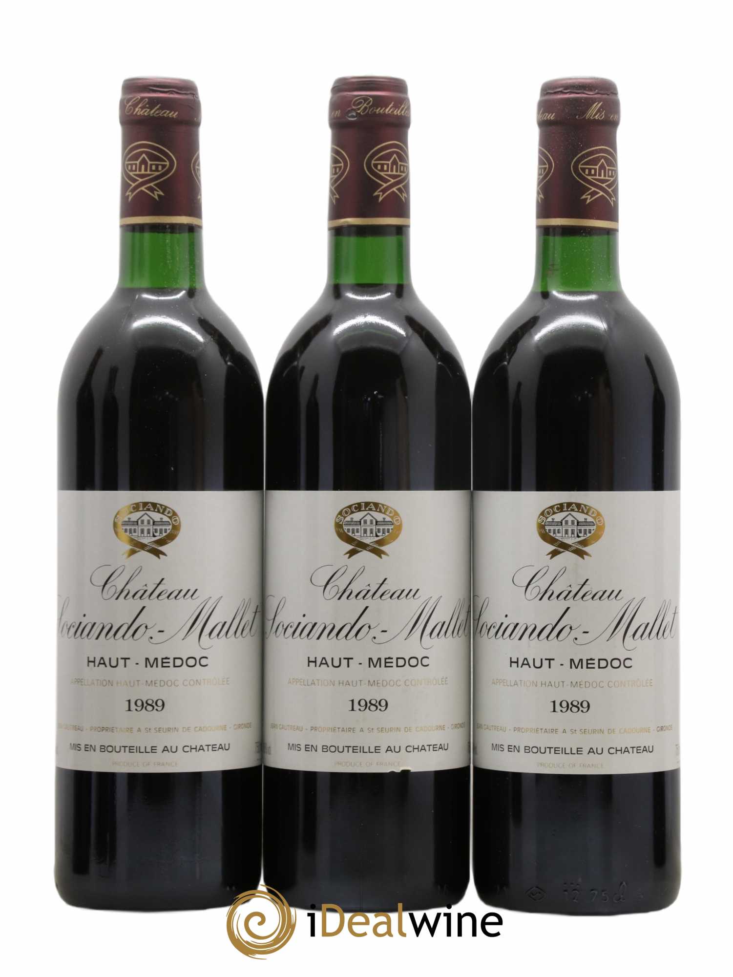Château Sociando Mallet 1989 - Lot de 12 bouteilles - 3