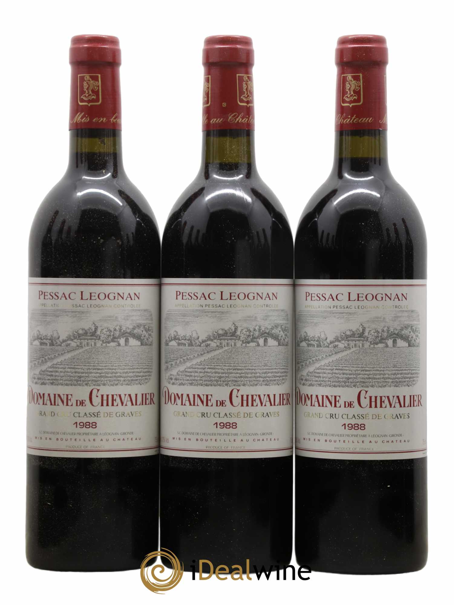 Domaine de Chevalier Cru Classé de Graves 1988 - Lot de 12 bouteilles - 1