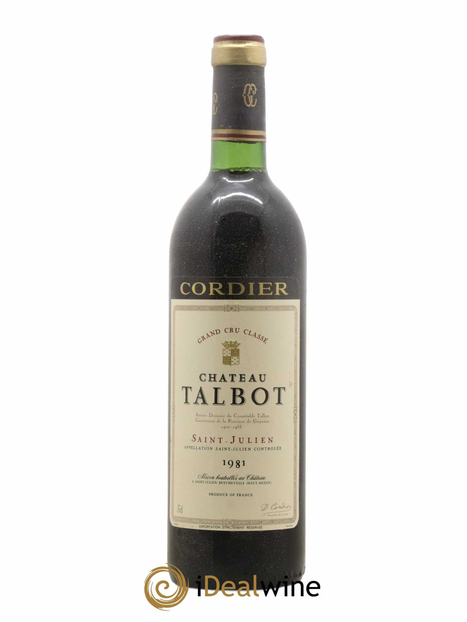 Château Talbot 4ème Grand Cru Classé 1981 - Lot de 1 bouteille - 0