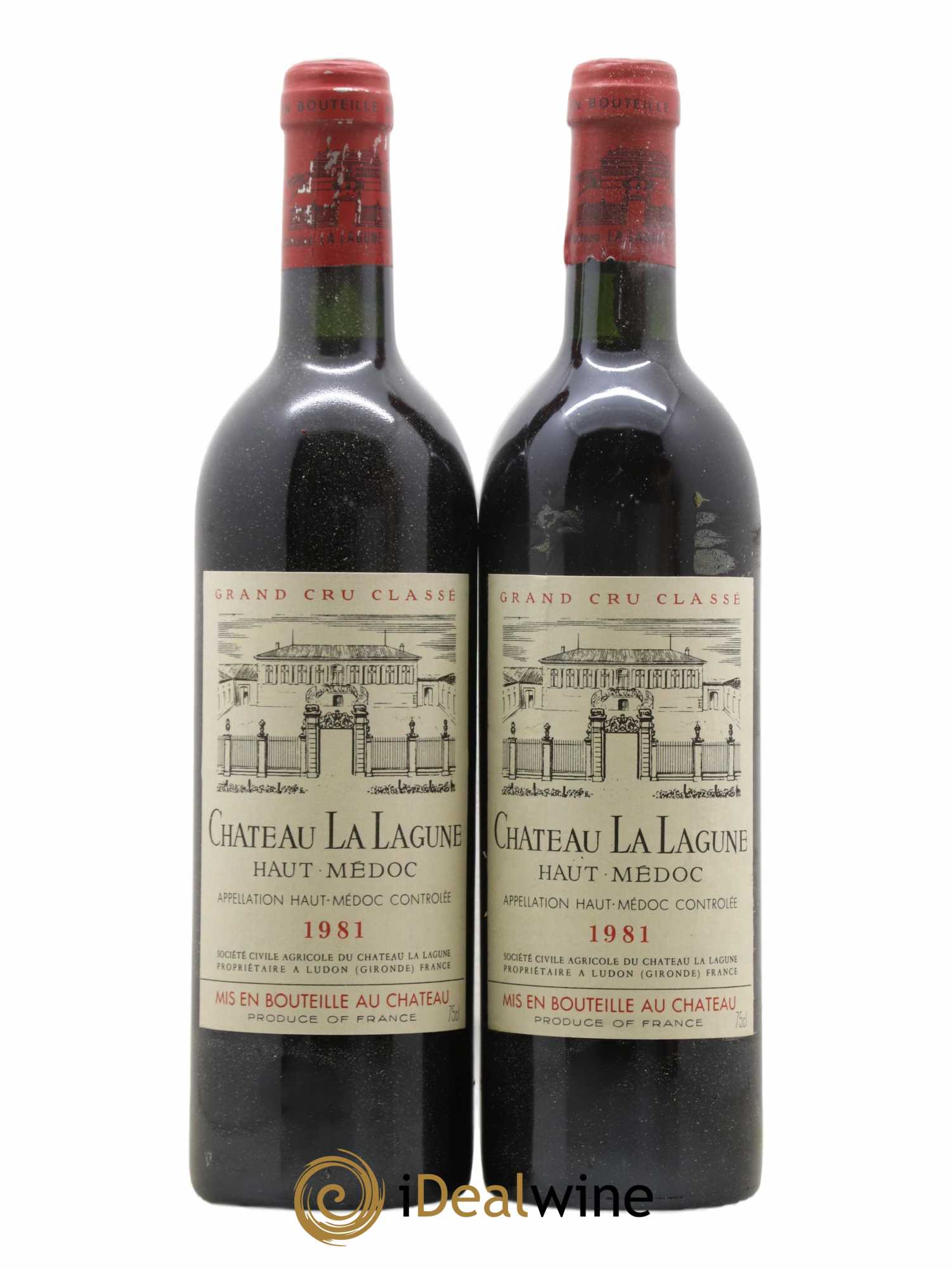 Château la Lagune 3ème Grand Cru Classé 1981 - Lot de 2 bouteilles - 0