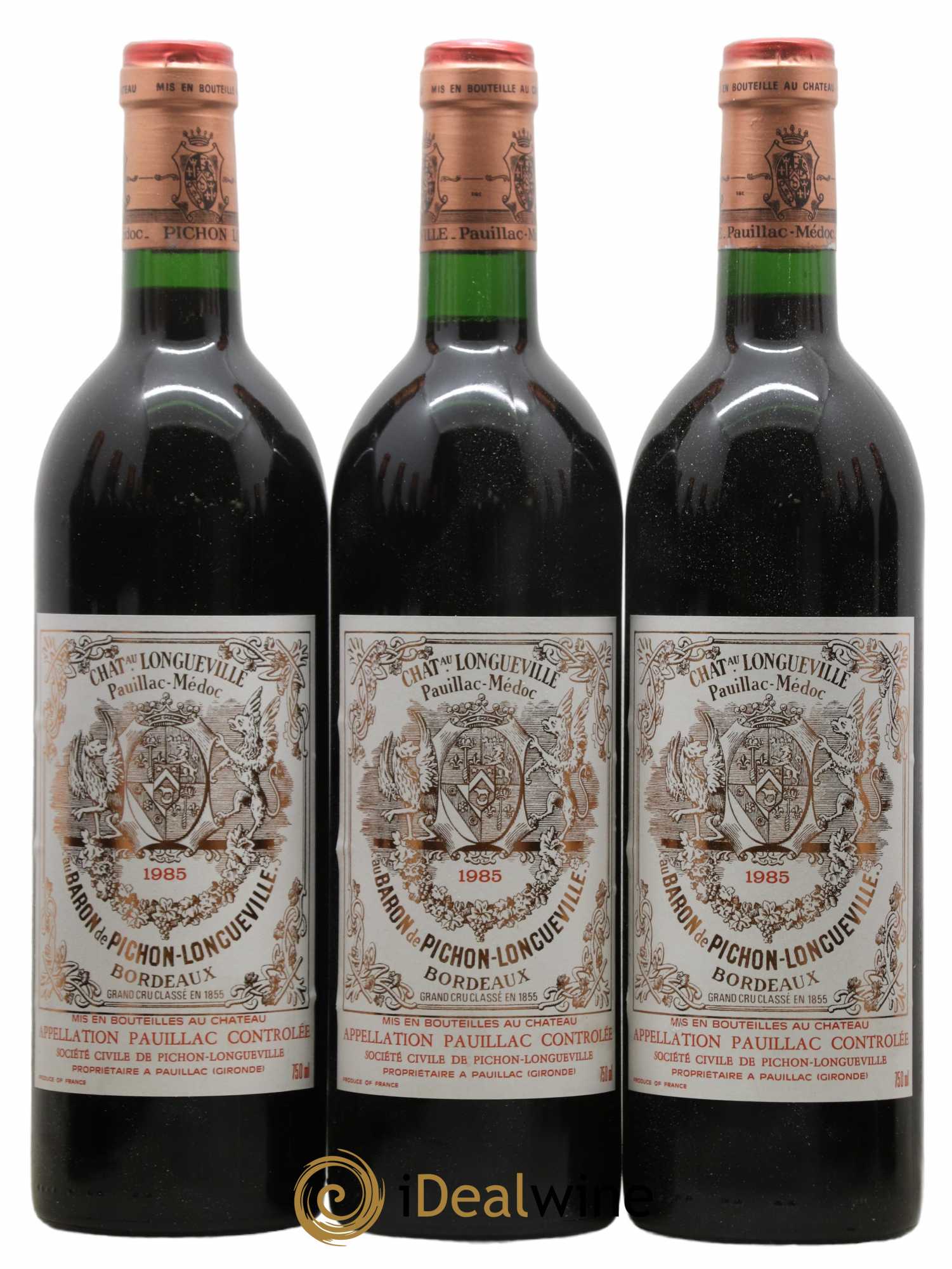 Pichon Longueville Baron 2ème Grand Cru Classé 1985 - Lot of 12 bottles - 1