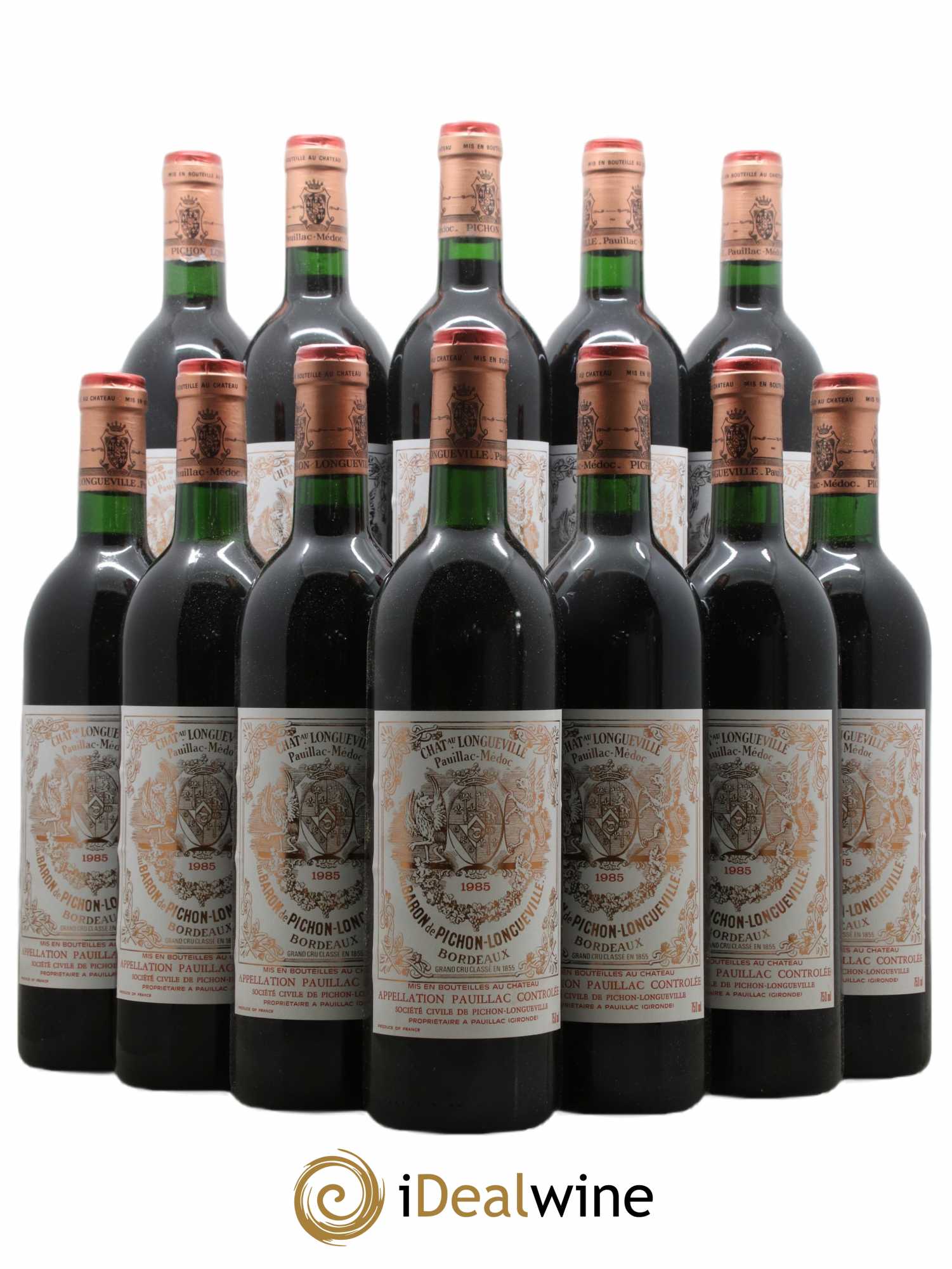 Pichon Longueville Baron 2ème Grand Cru Classé 1985 - Lot of 12 bottles - 0