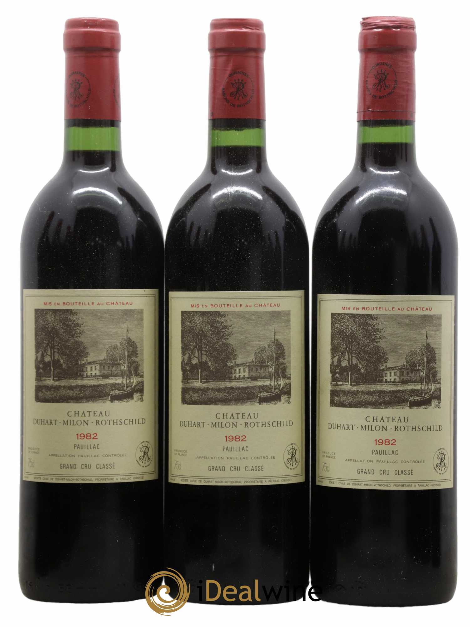 Château Duhart-Milon 4ème Grand Cru Classé 1982 - Lot de 12 bouteilles - 1
