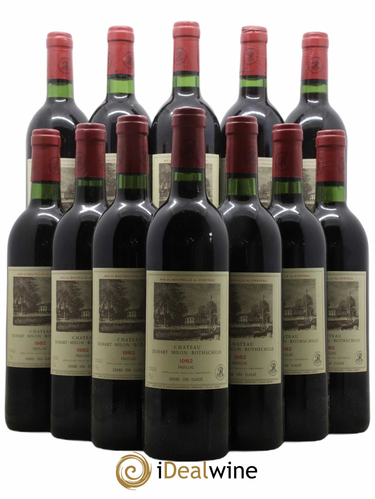 Château Duhart-Milon 4ème Grand Cru Classé 1982 - Lot de 12 bouteilles - 0