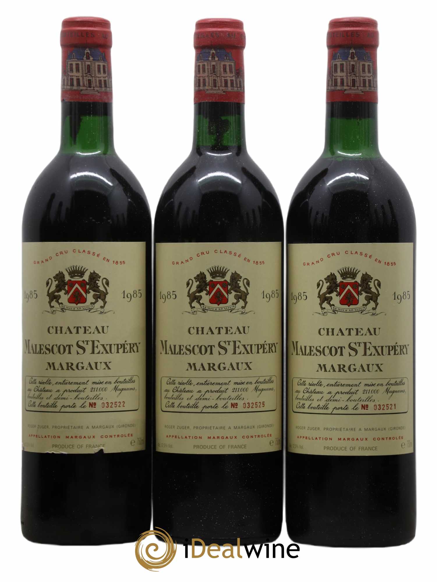 Château Malescot Saint-Exupéry 3ème Grand Cru Classé 1985 - Lot de 12 bouteilles - 1