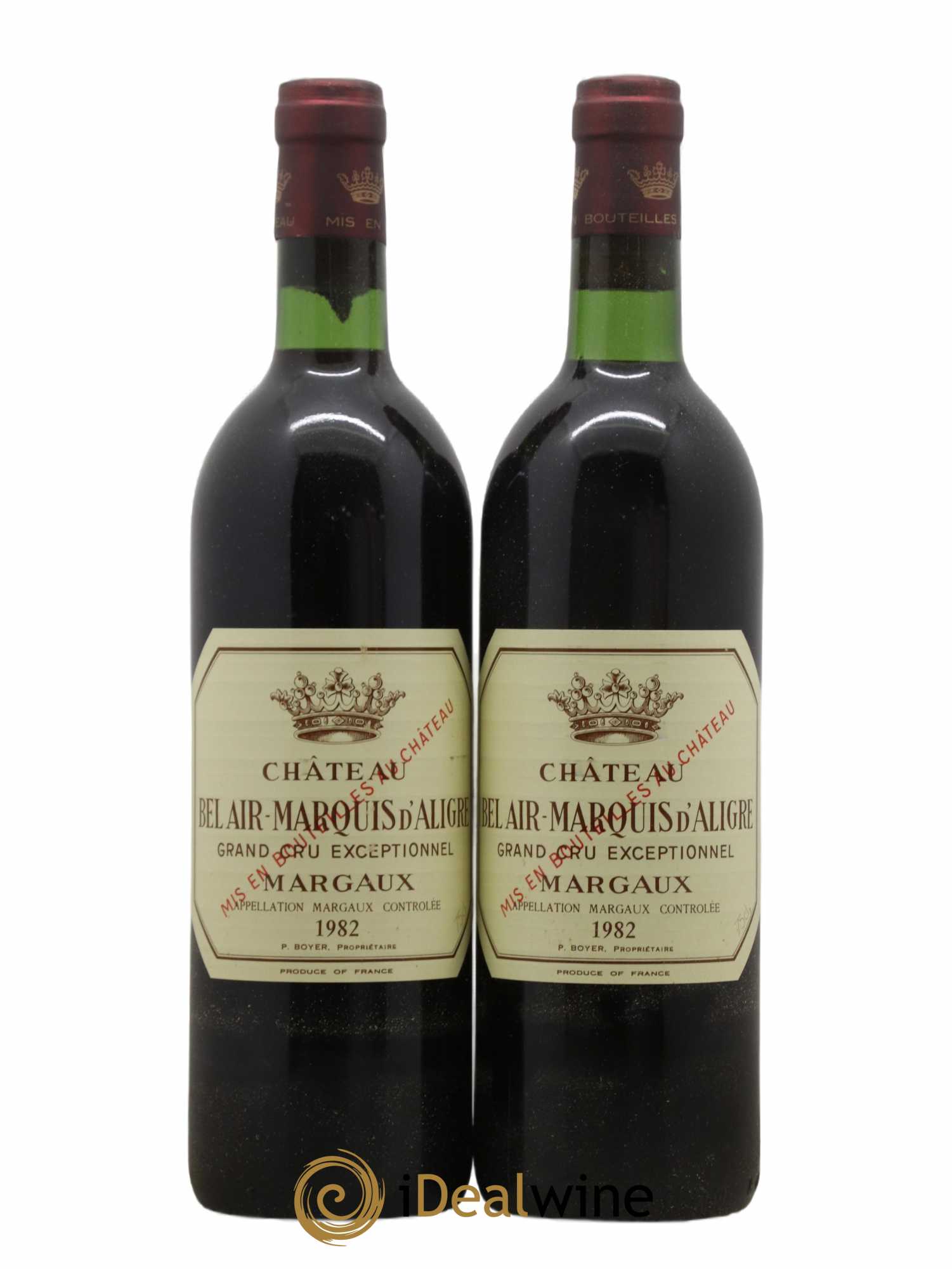 Château Bel Air Marquis d'Aligre 1982 - Lot de 2 bouteilles - 0