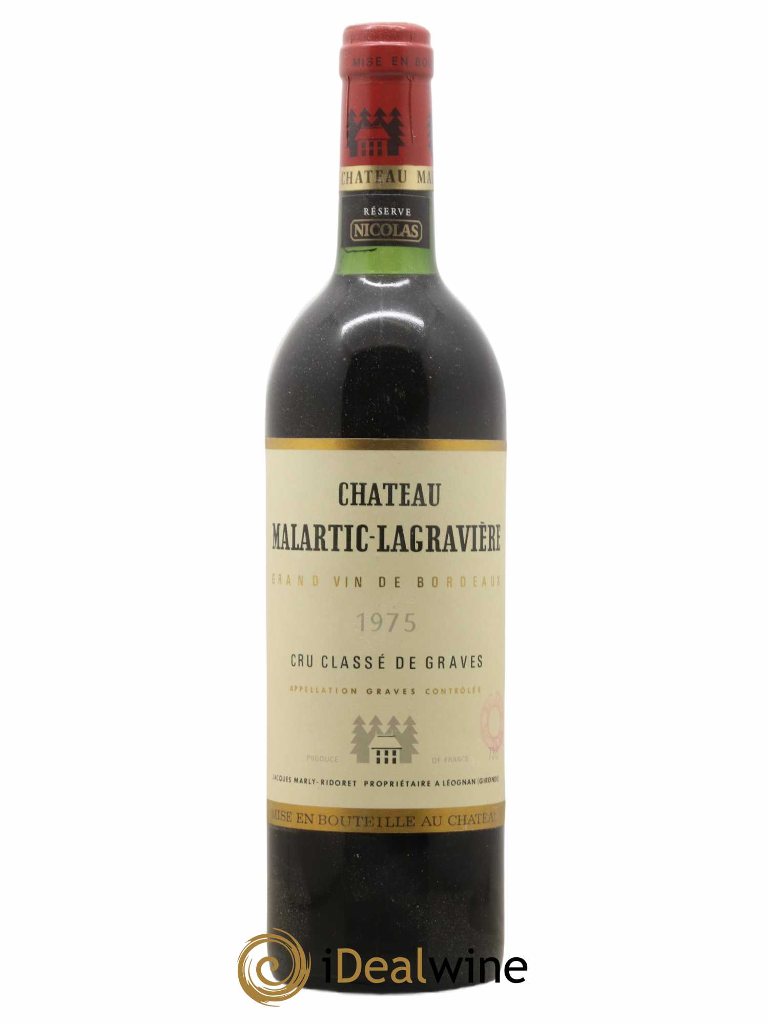 Château Malartic-Lagravière Cru Classé de Graves 1975 - Lot de 1 bouteille - 0
