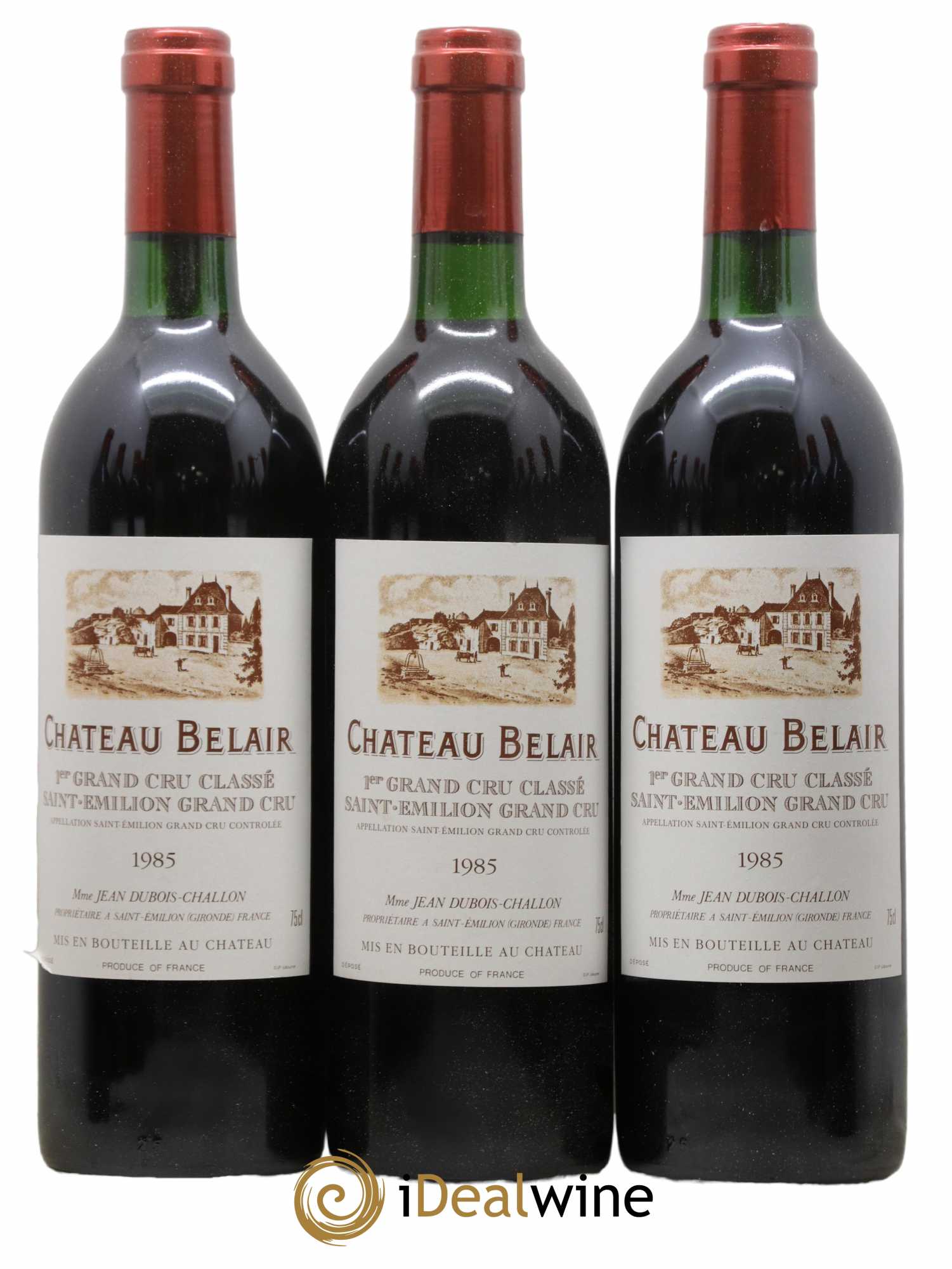Château Belair (Belair-Monange) 1er Grand Cru Classé B 1985 - Lot de 12 bouteilles - 1