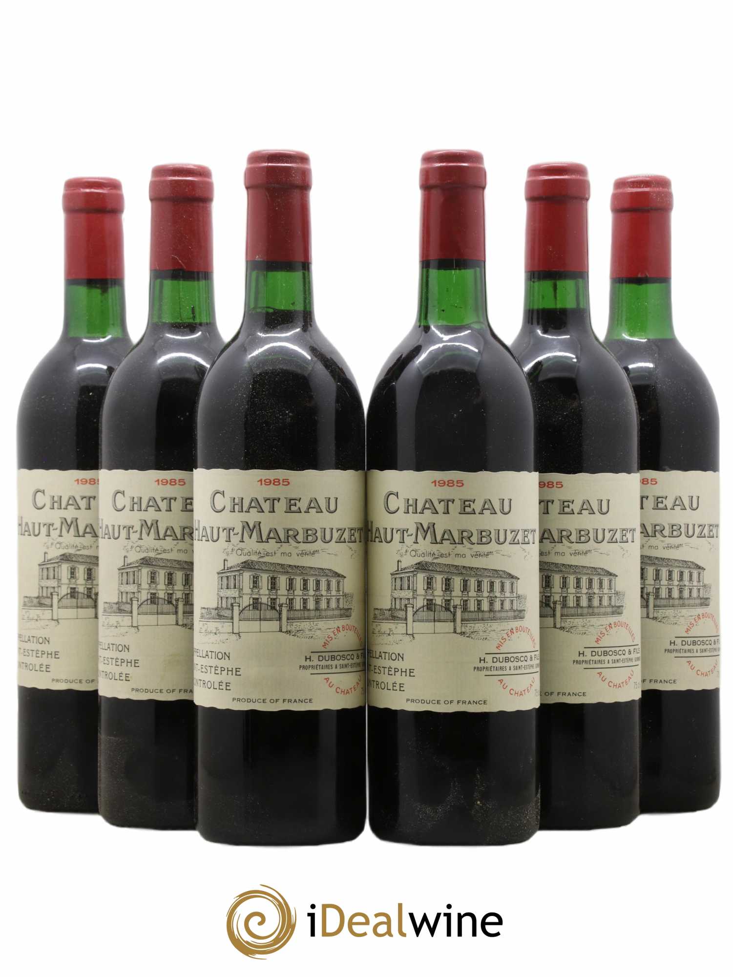 Château Haut Marbuzet 1985 - Lot of 6 bottles - 0