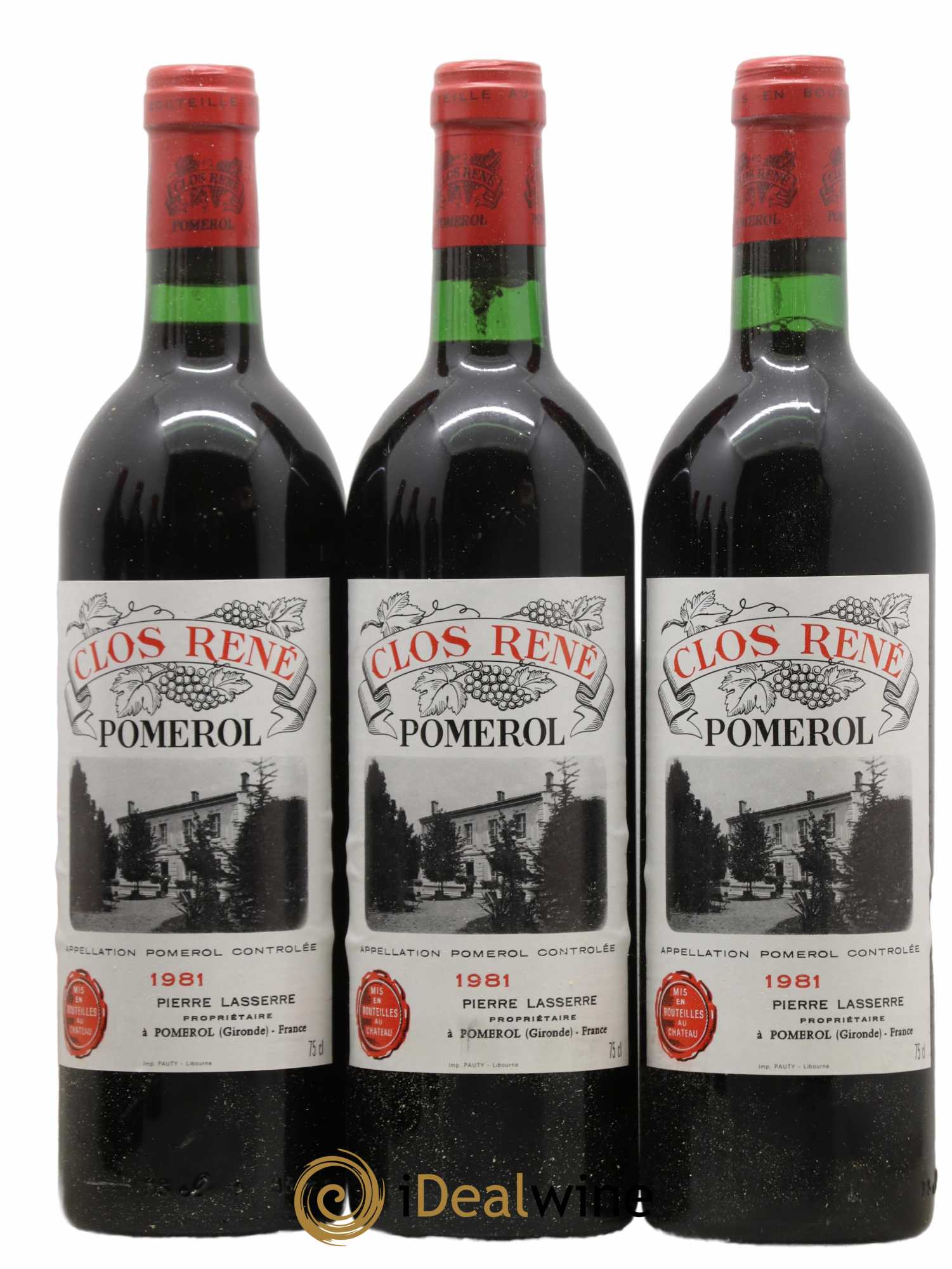 Clos René 1981 - Lot of 12 bottles - 3