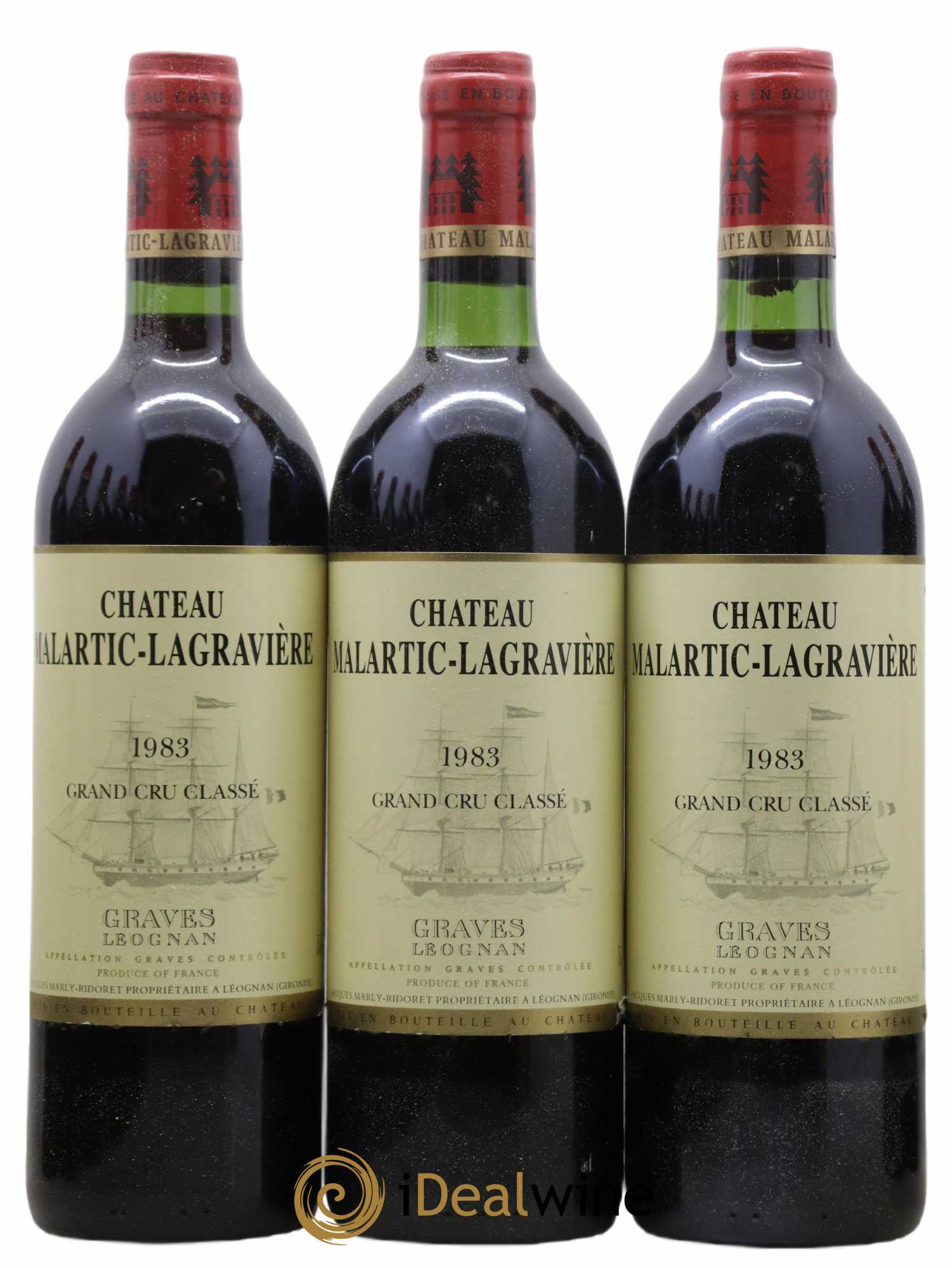Château Malartic-Lagravière Cru Classé de Graves 1983 - Lotto di 12 bottiglie - 1