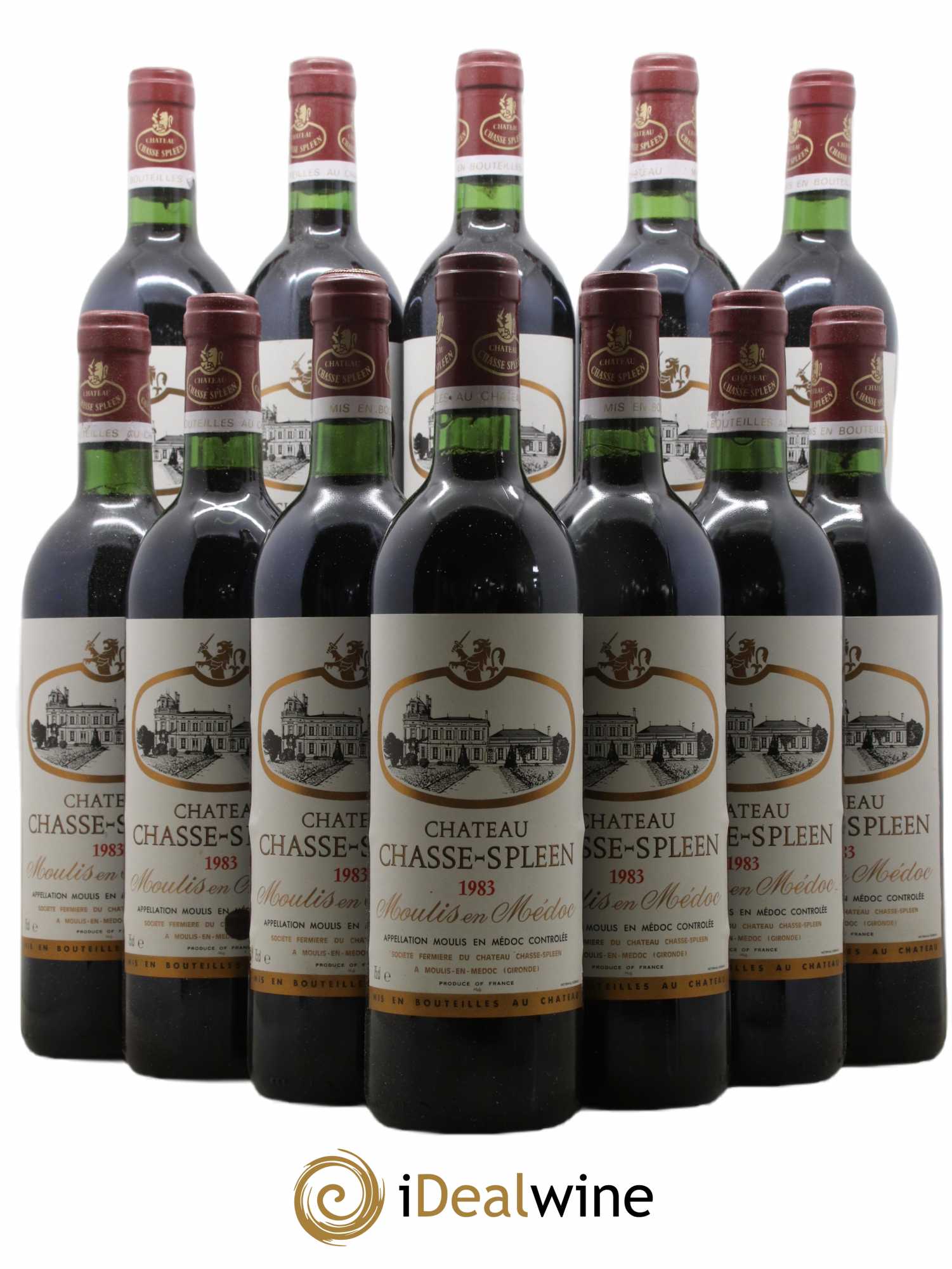 Château Chasse Spleen 1983 - Lot de 12 bouteilles - 0