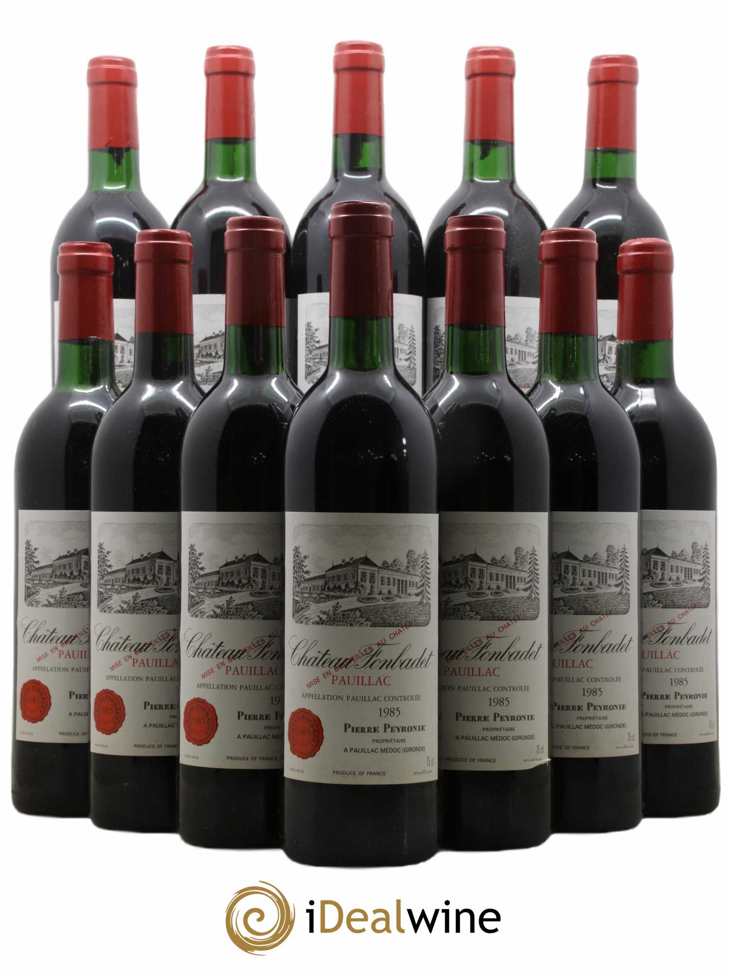 Château Fonbadet 1985 - Lot de 12 bouteilles - 0