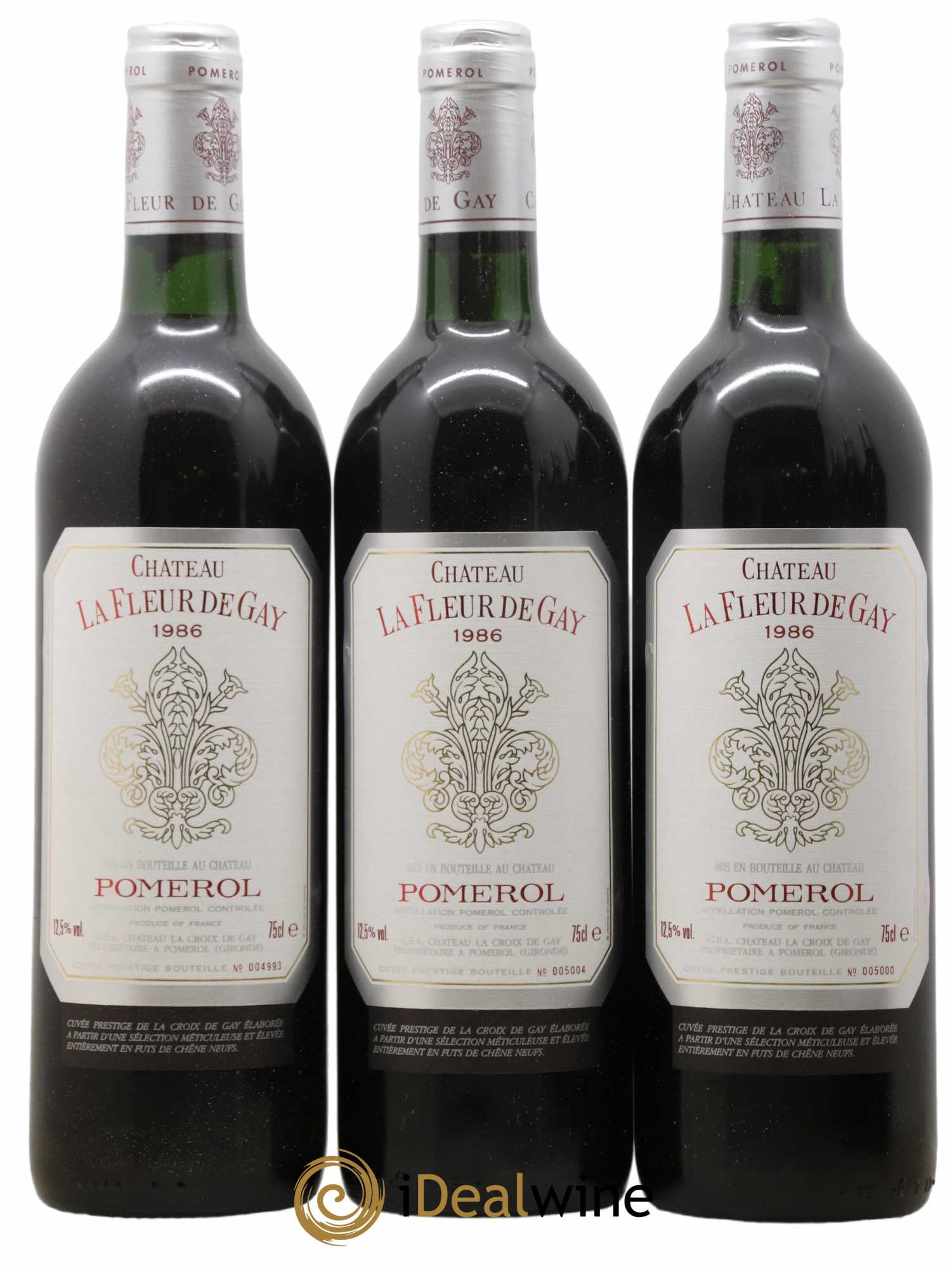 Château la Fleur de Gay 1986 - Lot de 6 bouteilles - 1