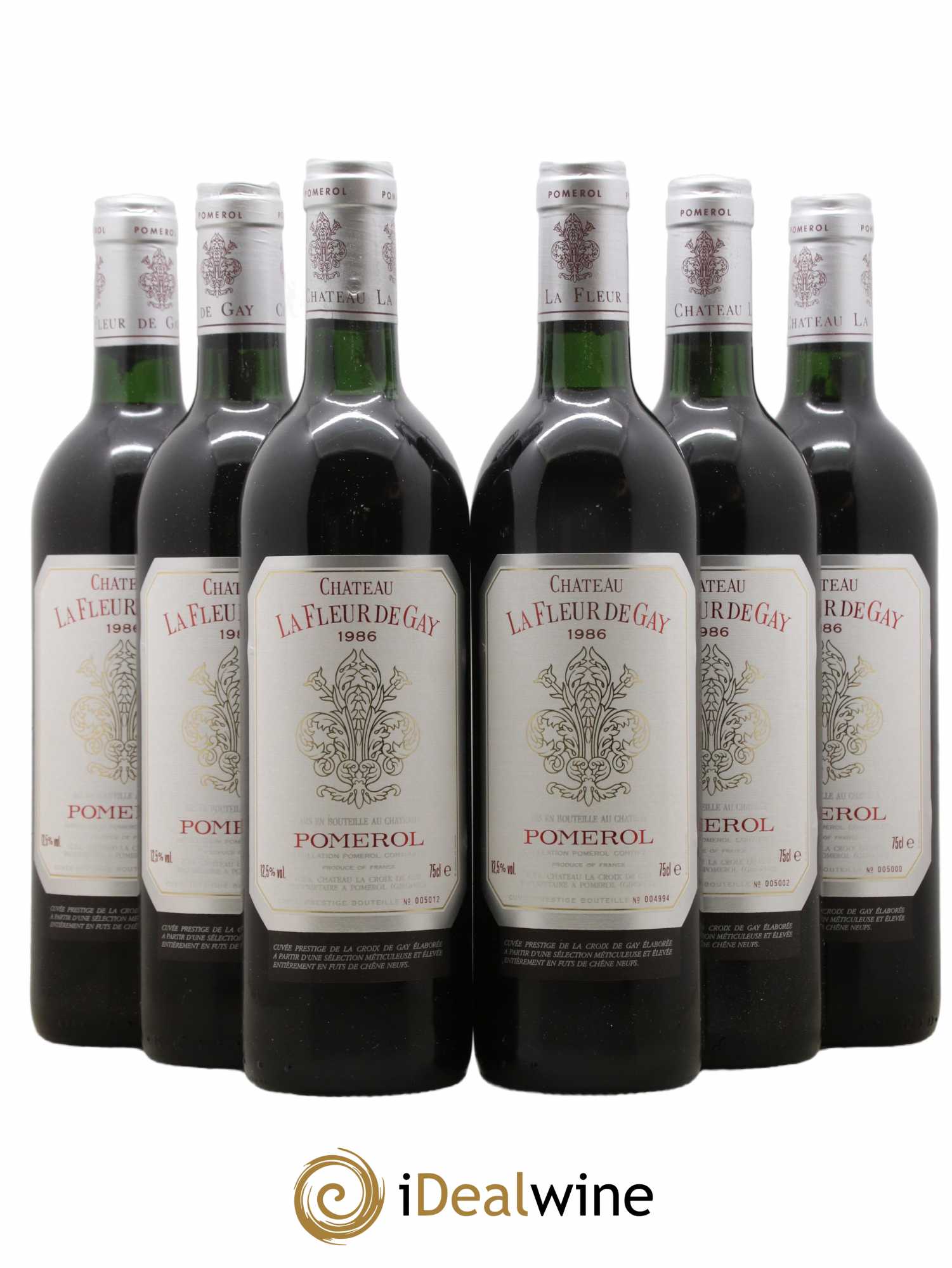 Château la Fleur de Gay 1986 - Lot de 6 bouteilles - 0