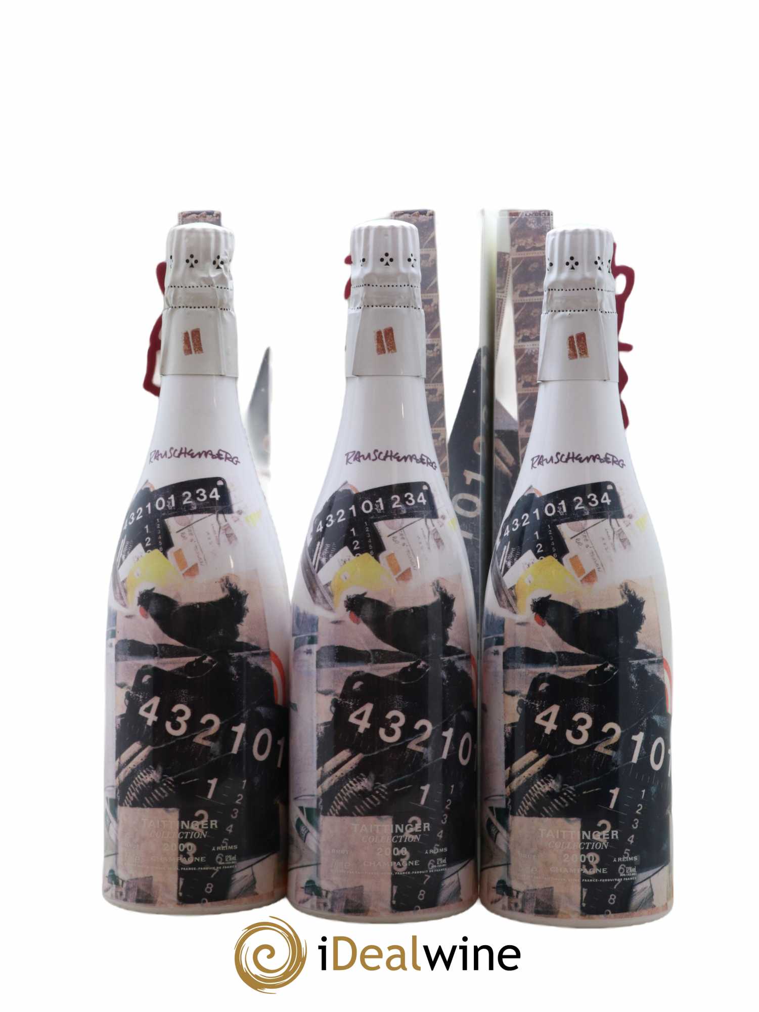 2000 - Collection Rauschenberg Taittinger 2000 - Lot of 3 bottles - 0