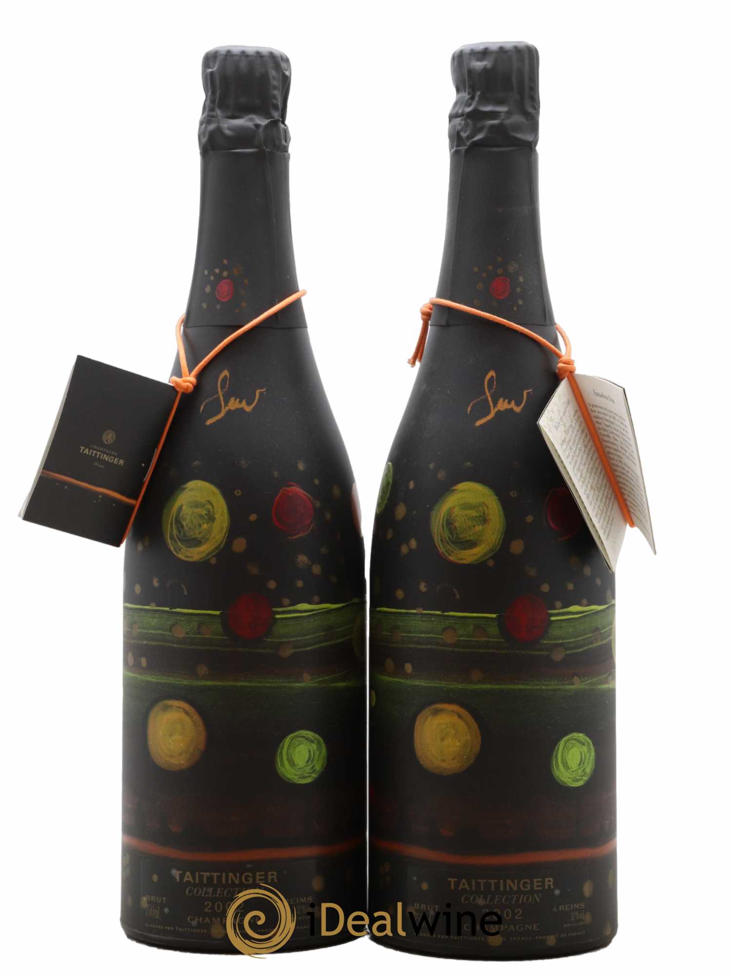 2002 - Collection Amadou Sow Taittinger 2002 - Lot of 2 bottles - 1