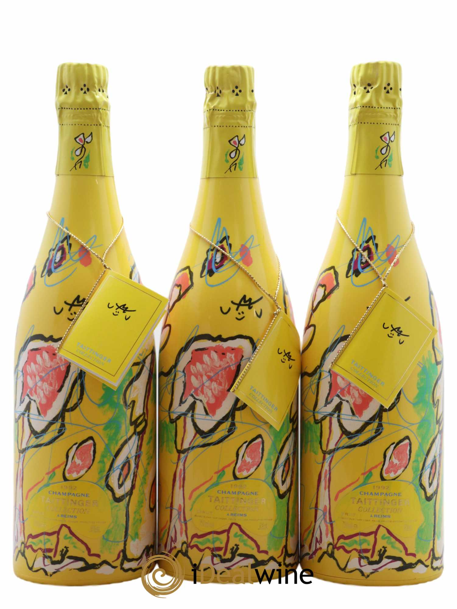 1992 - Collection Roberto Matta Taittinger 1992 - Lot de 3 bouteilles - 1