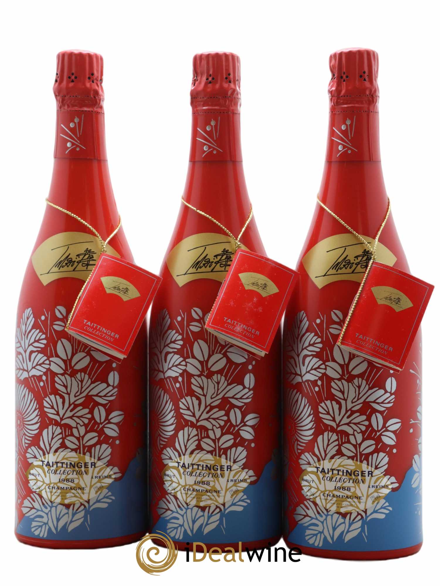 1988 - Collection Imaî Taittinger 1988 - Lot de 3 bouteilles - 1