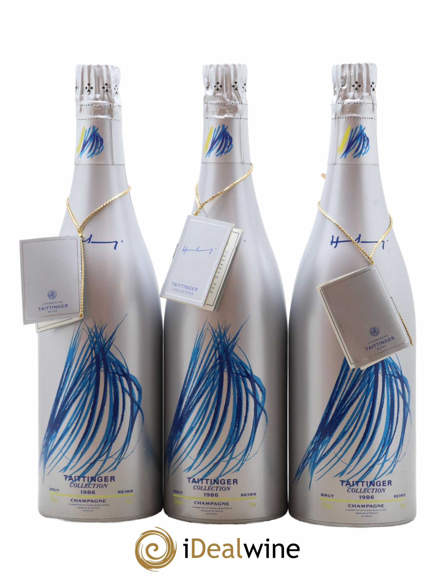 1986 - Collection Hans Hartung Taittinger 1986 - Lot of 3 bottles - 1