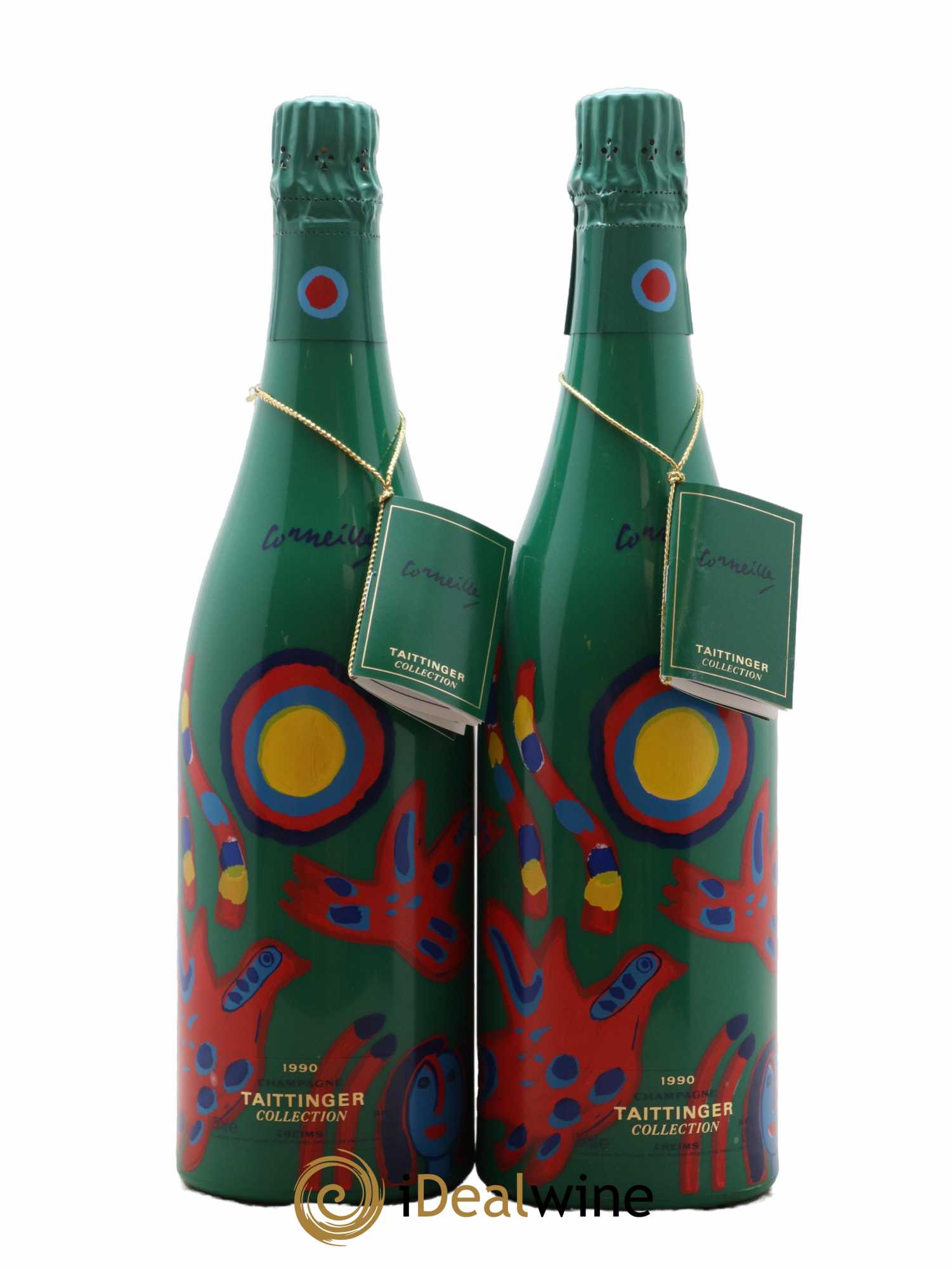 1990 -Collection Cornelis van Beverloo (Corneille) Taittinger  1990 - Lot of 2 bottles - 1