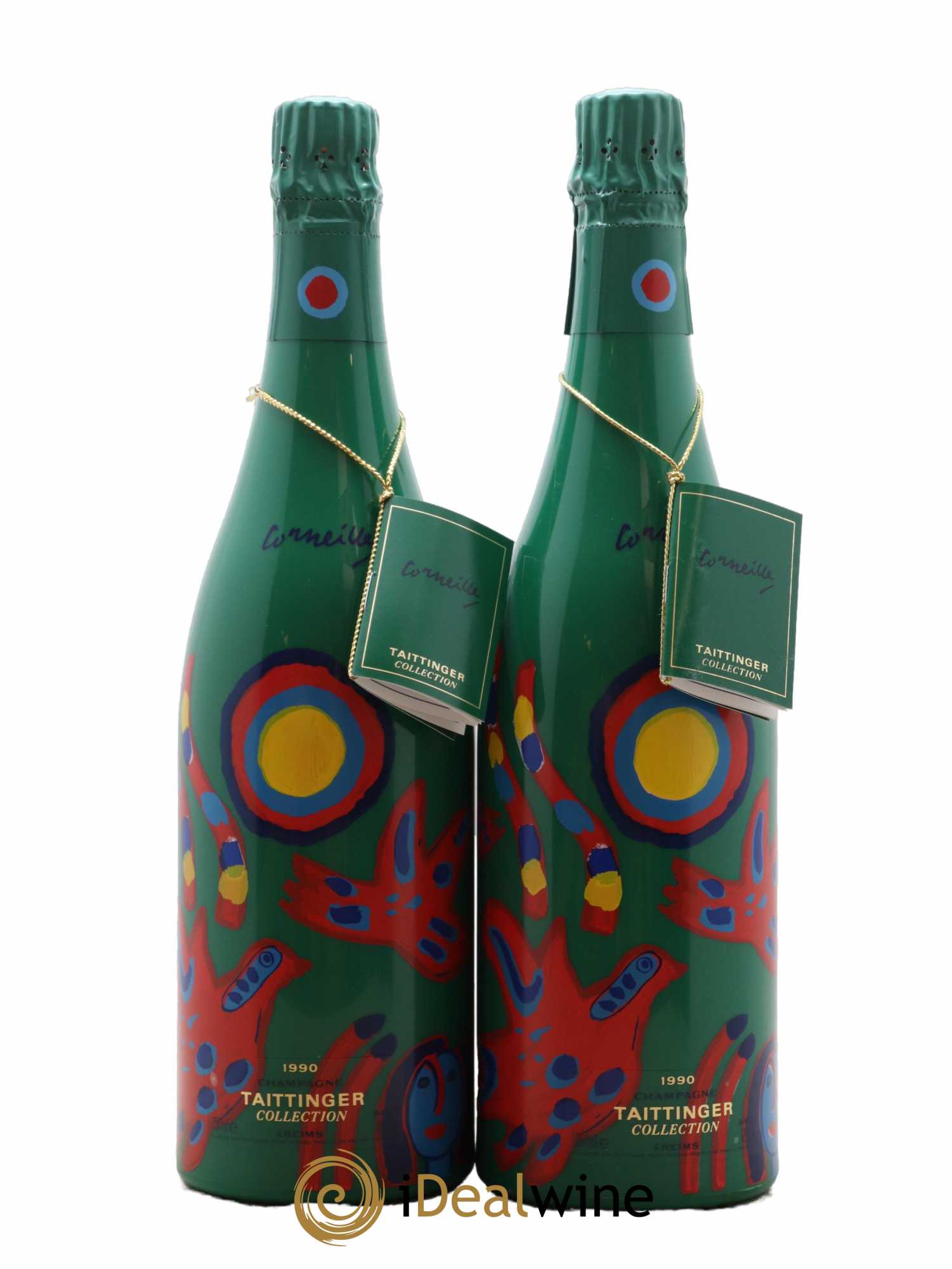 1990 -Collection Cornelis van Beverloo (Corneille) Taittinger  1990 - Posten von 2 Flaschen - 1