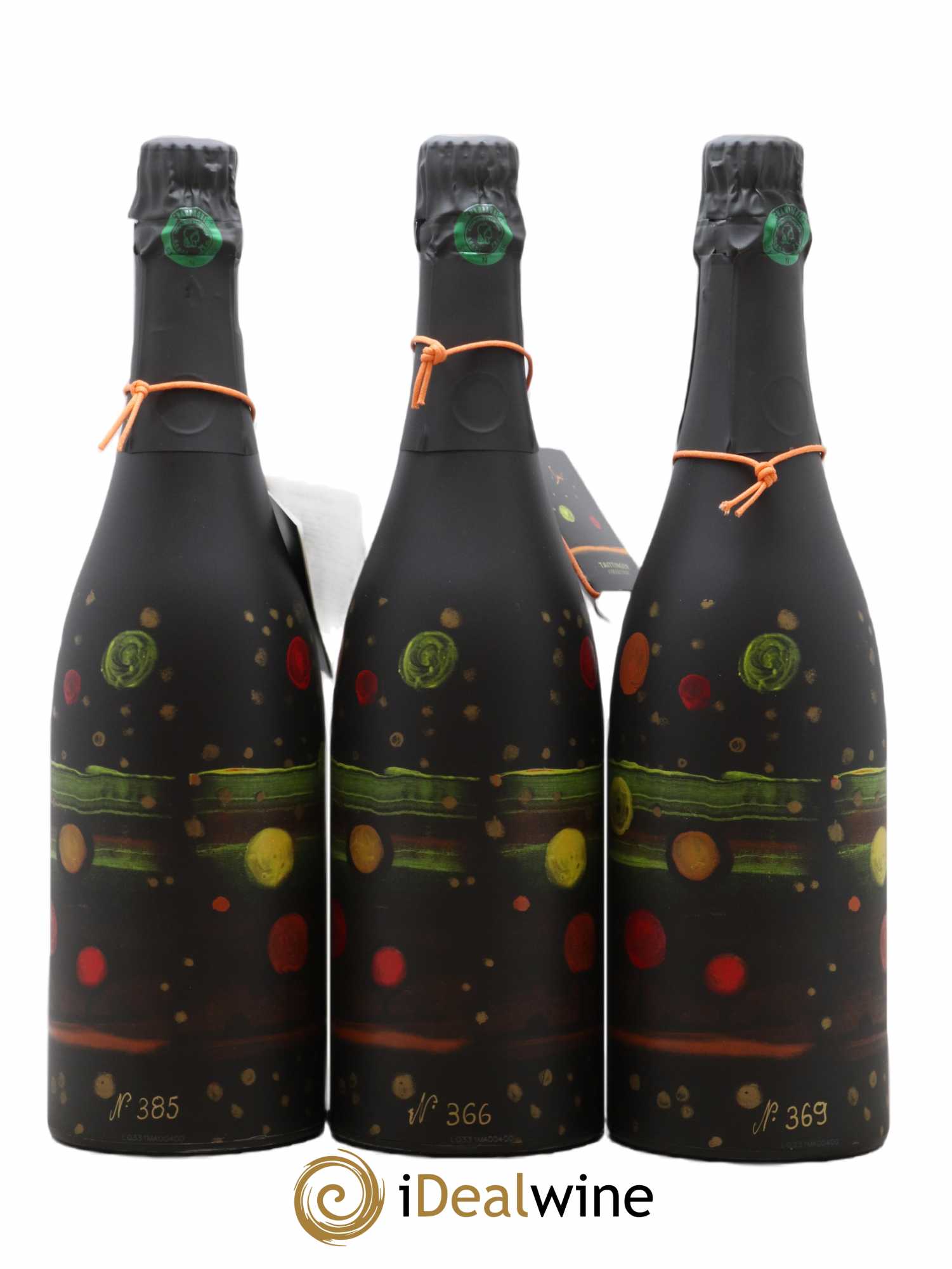 2002 - Collection Amadou Sow Taittinger 2002 - Lot de 3 bouteilles - 2