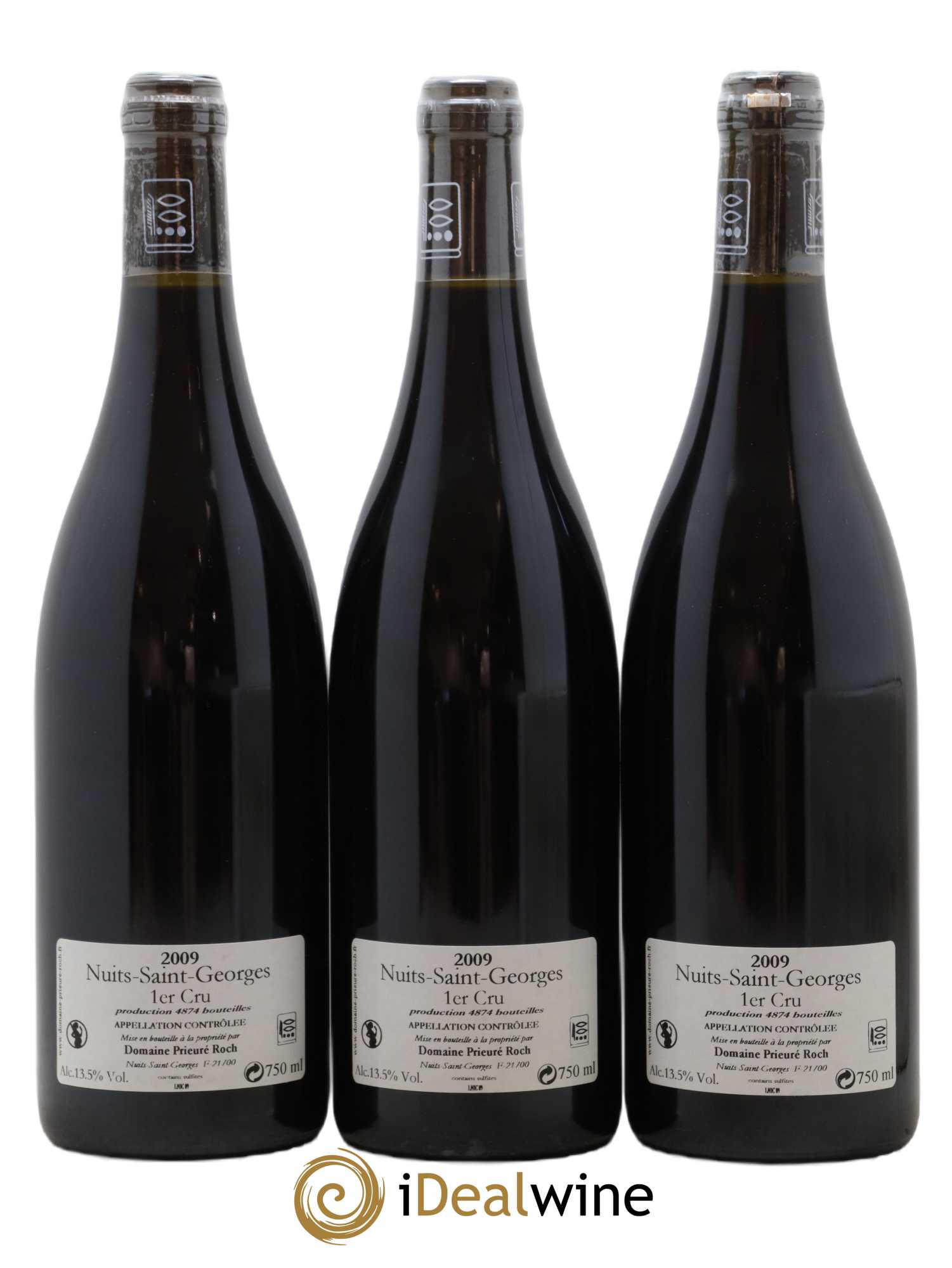 Nuits-Saint-Georges 1er Cru Prieuré Roch 2009 - Lot of 3 bottles - 1