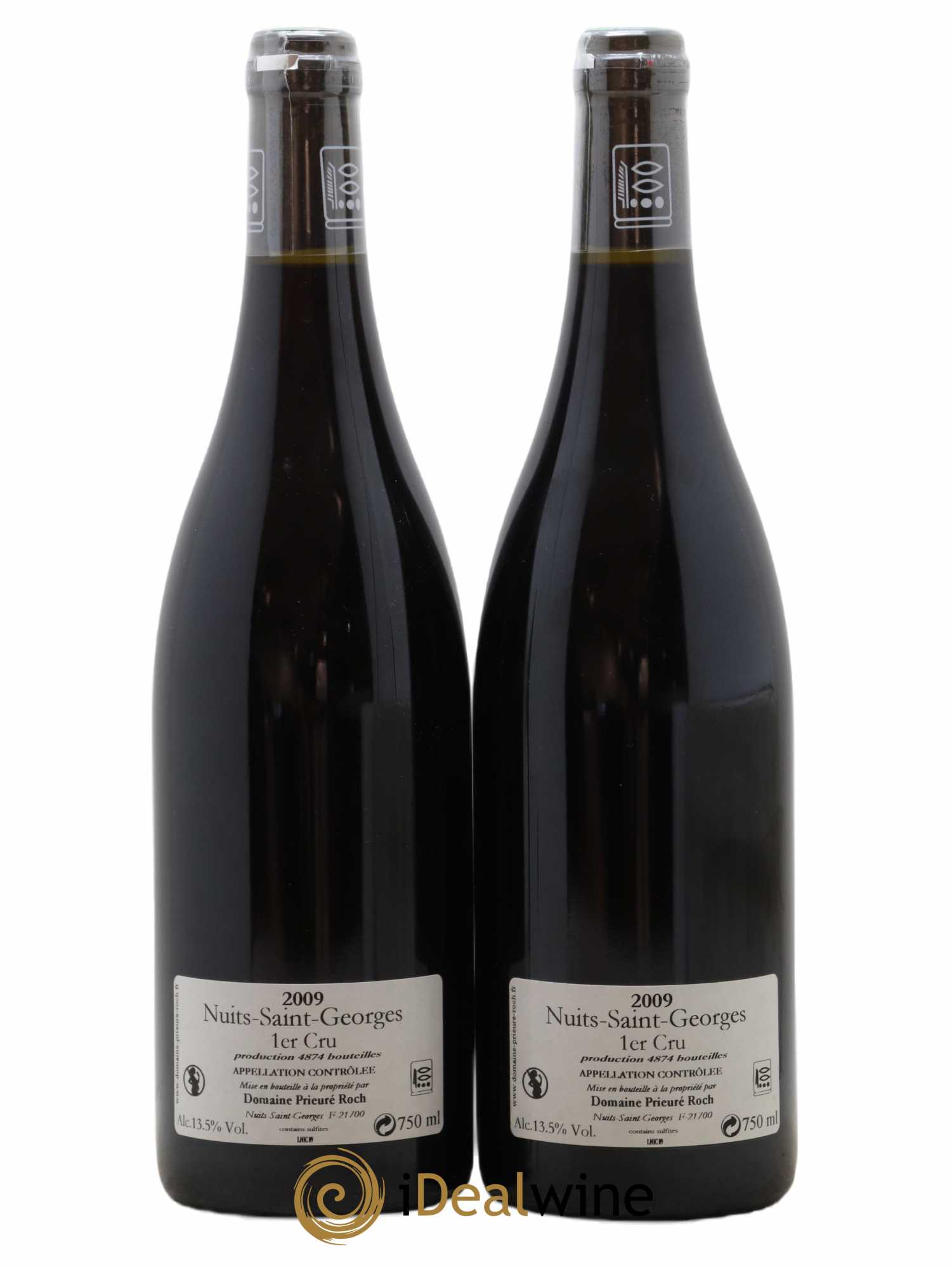 Nuits-Saint-Georges 1er Cru Prieuré Roch 2009 - Lot of 2 bottles - 1