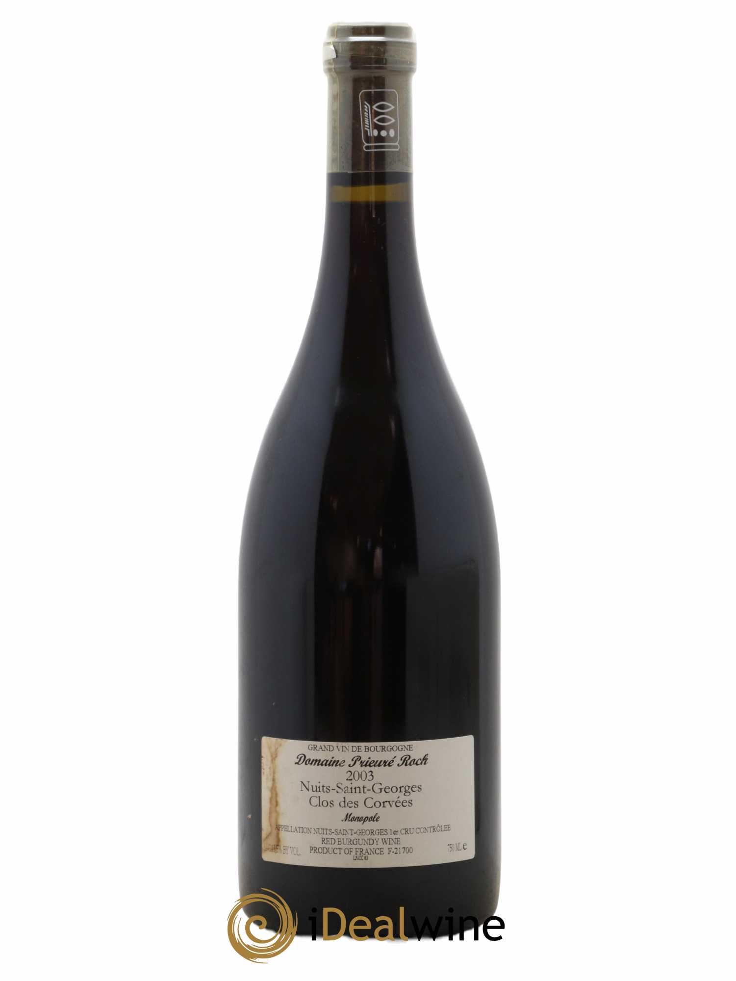 Nuits-Saint-Georges 1er Cru Le Clos des Corvées Prieuré Roch 2003 - Lot of 1 bottle - 1