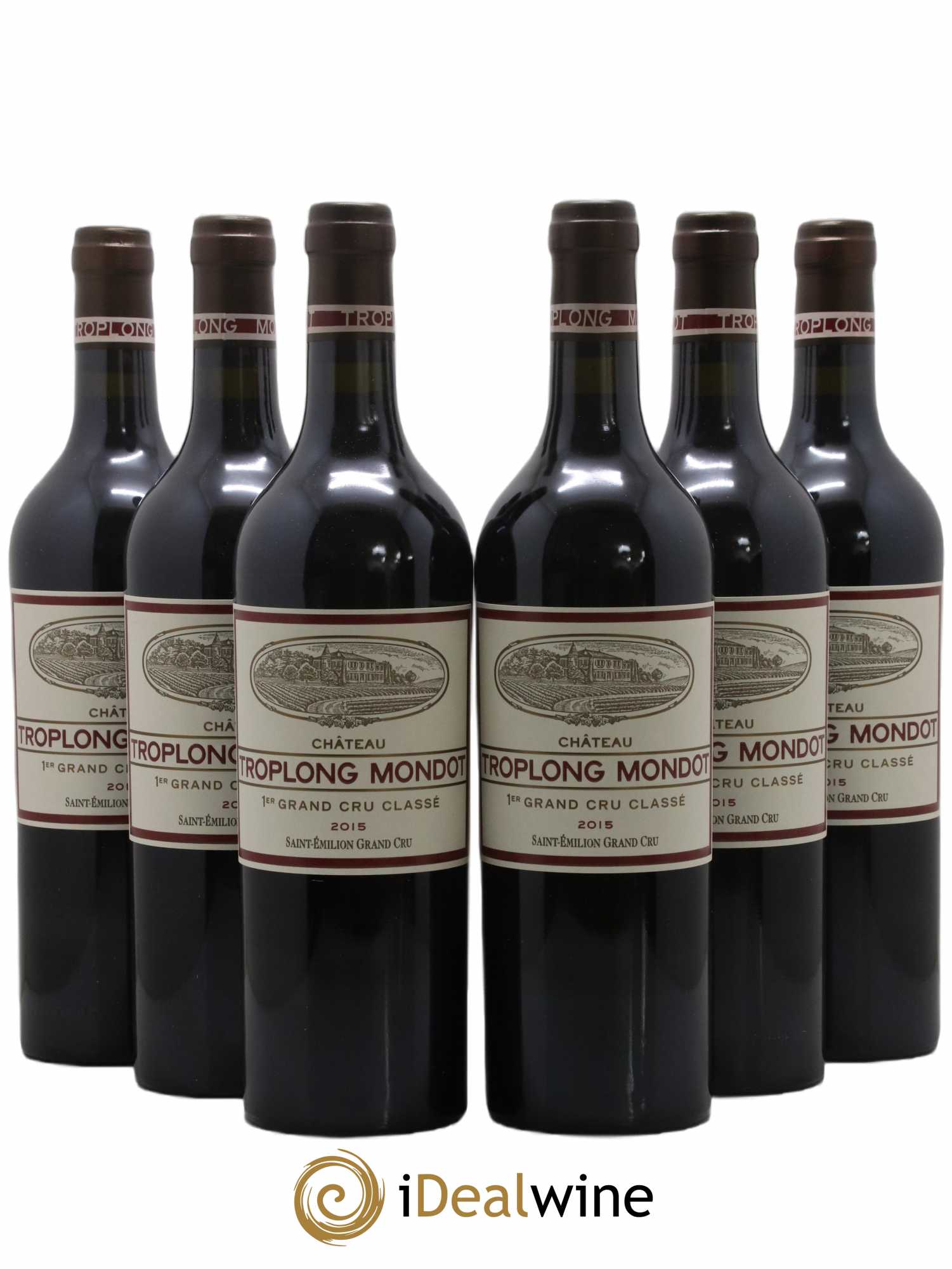 Château Troplong Mondot 1er Grand Cru Classé B 2015 - Lot de 6 bouteilles - 0