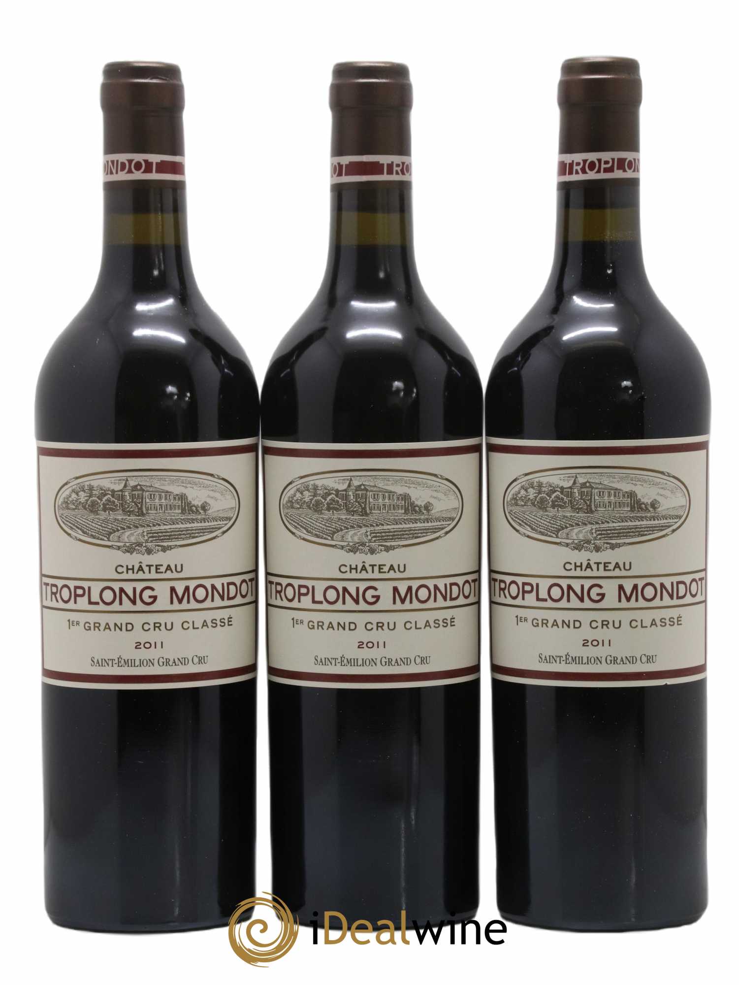 Château Troplong Mondot 1er Grand Cru Classé B 2011 - Lot de 3 bouteilles - 0
