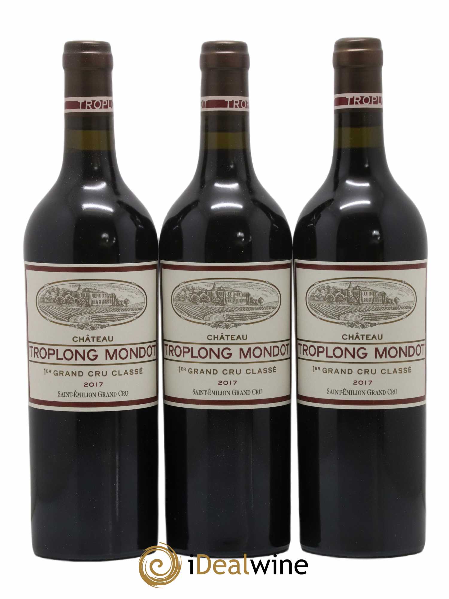 Château Troplong Mondot 1er Grand Cru Classé B 2017 - Lot de 6 bouteilles - 1