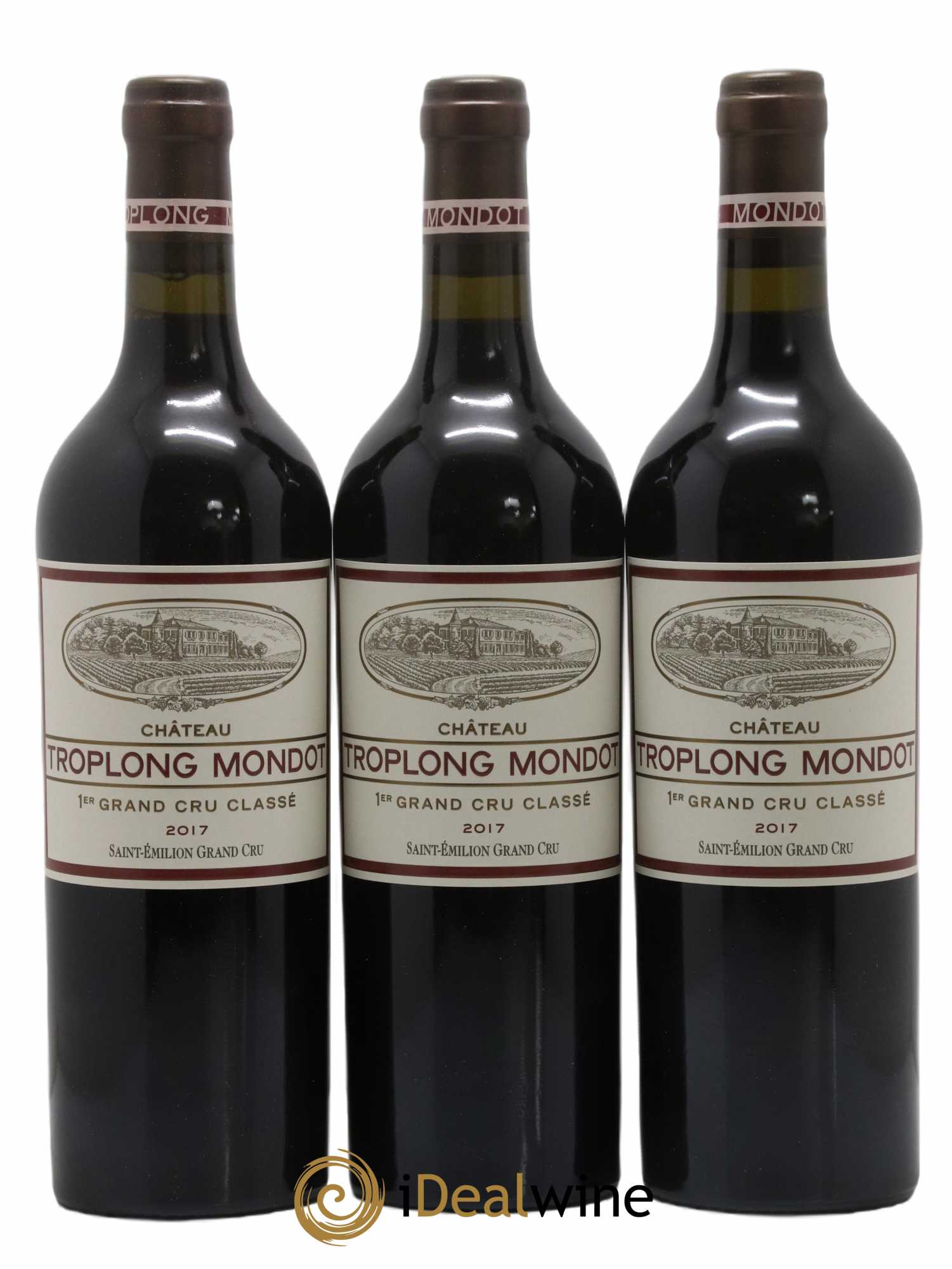 Château Troplong Mondot 1er Grand Cru Classé B 2017 - Lot de 6 bouteilles - 1