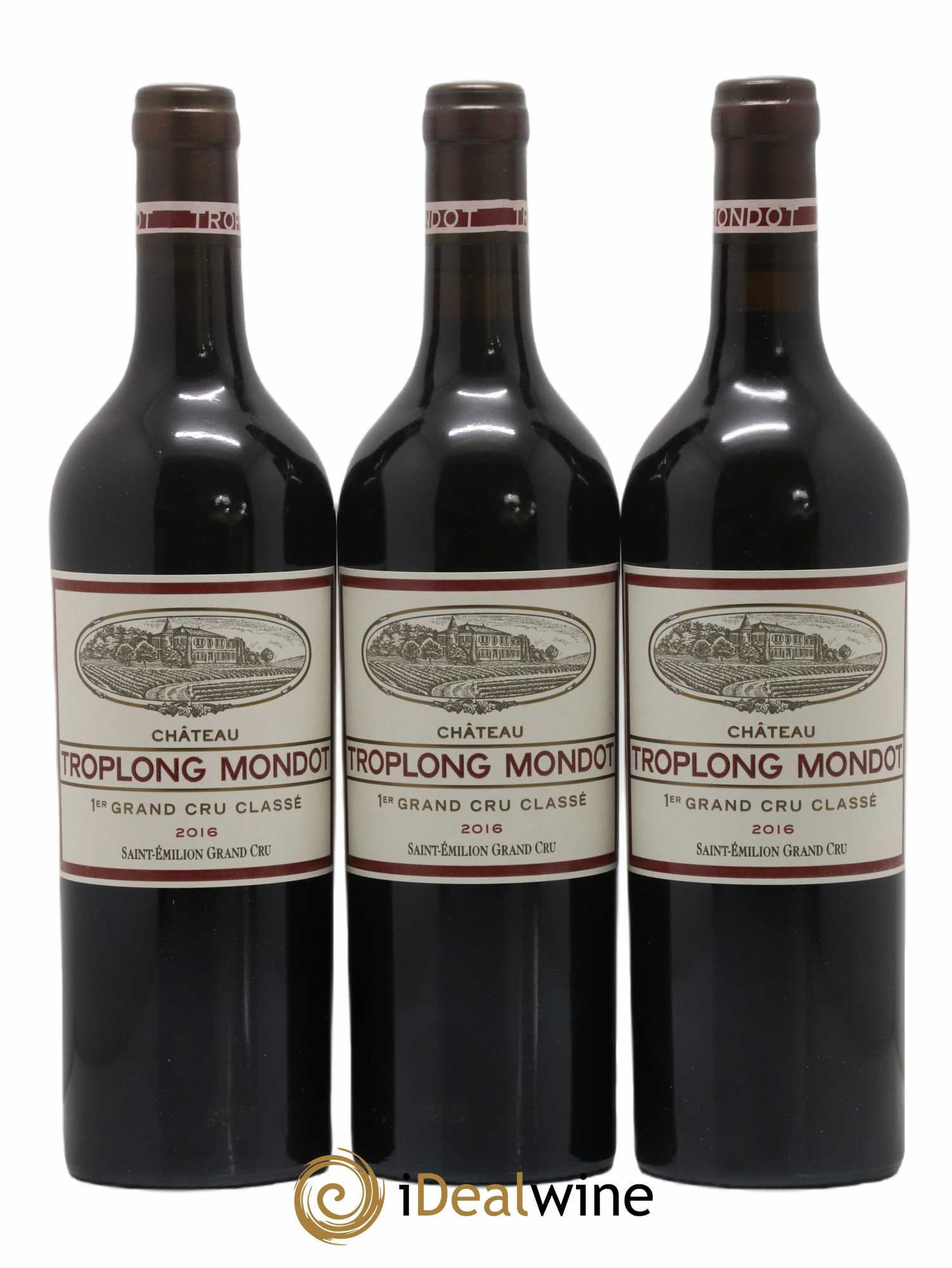 Château Troplong Mondot 1er Grand Cru Classé B 2016 - Lot de 6 bouteilles - 1