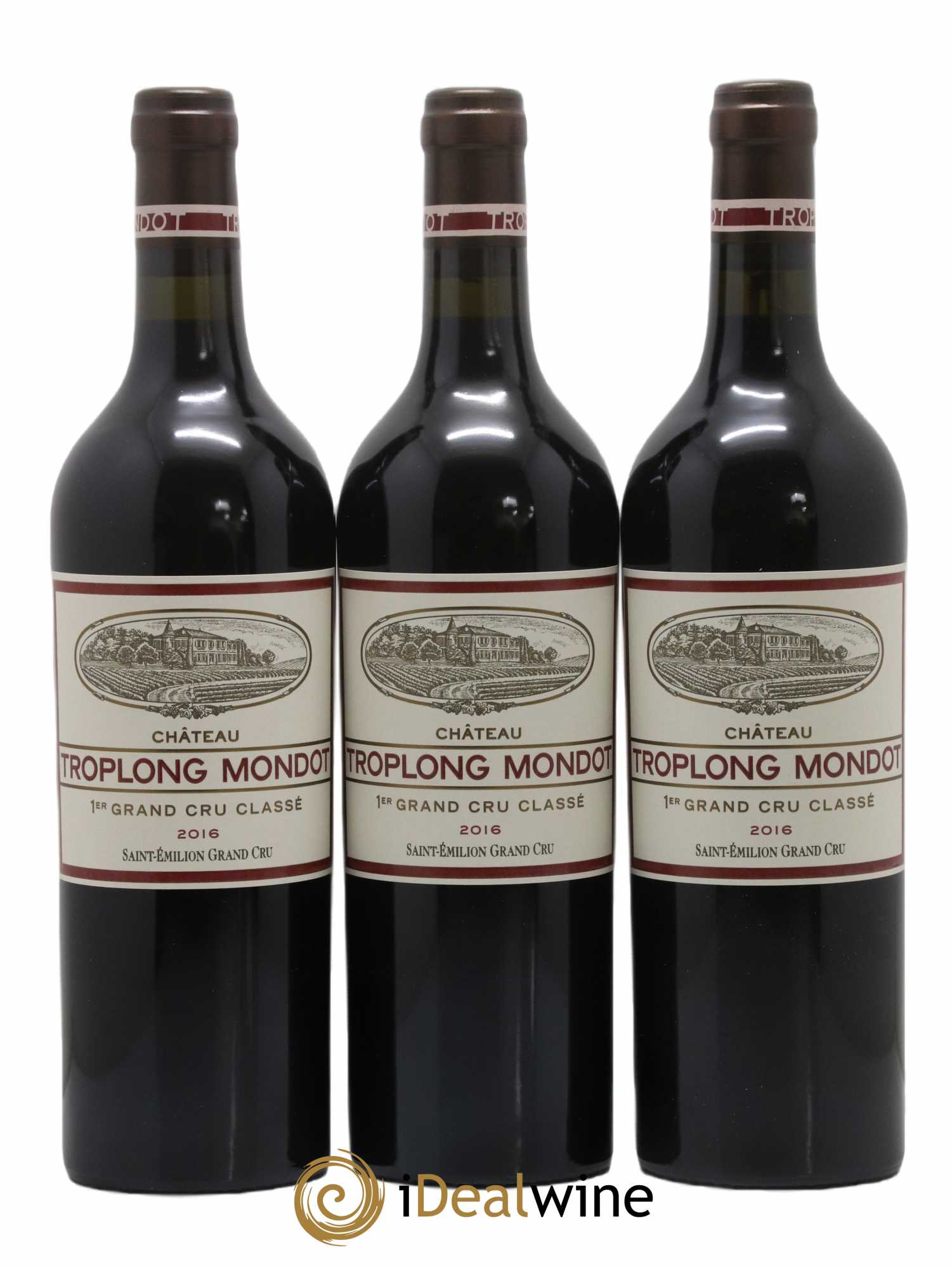 Château Troplong Mondot 1er Grand Cru Classé B 2016 - Lot de 6 bouteilles - 1