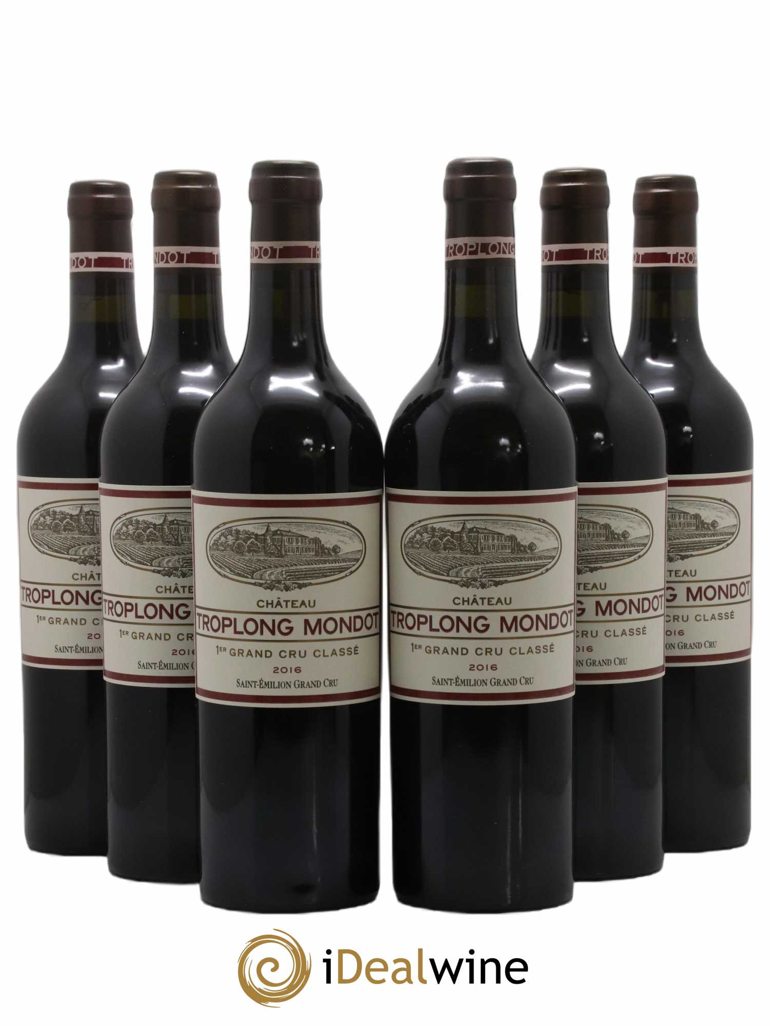Château Troplong Mondot 1er Grand Cru Classé B 2016 - Lot de 6 bouteilles - 0