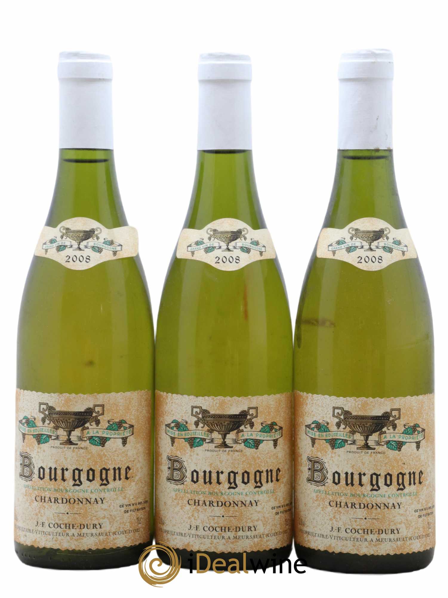 Bourgogne Coche Dury (Domaine) 2008 - Lot of 3 bottles - 0