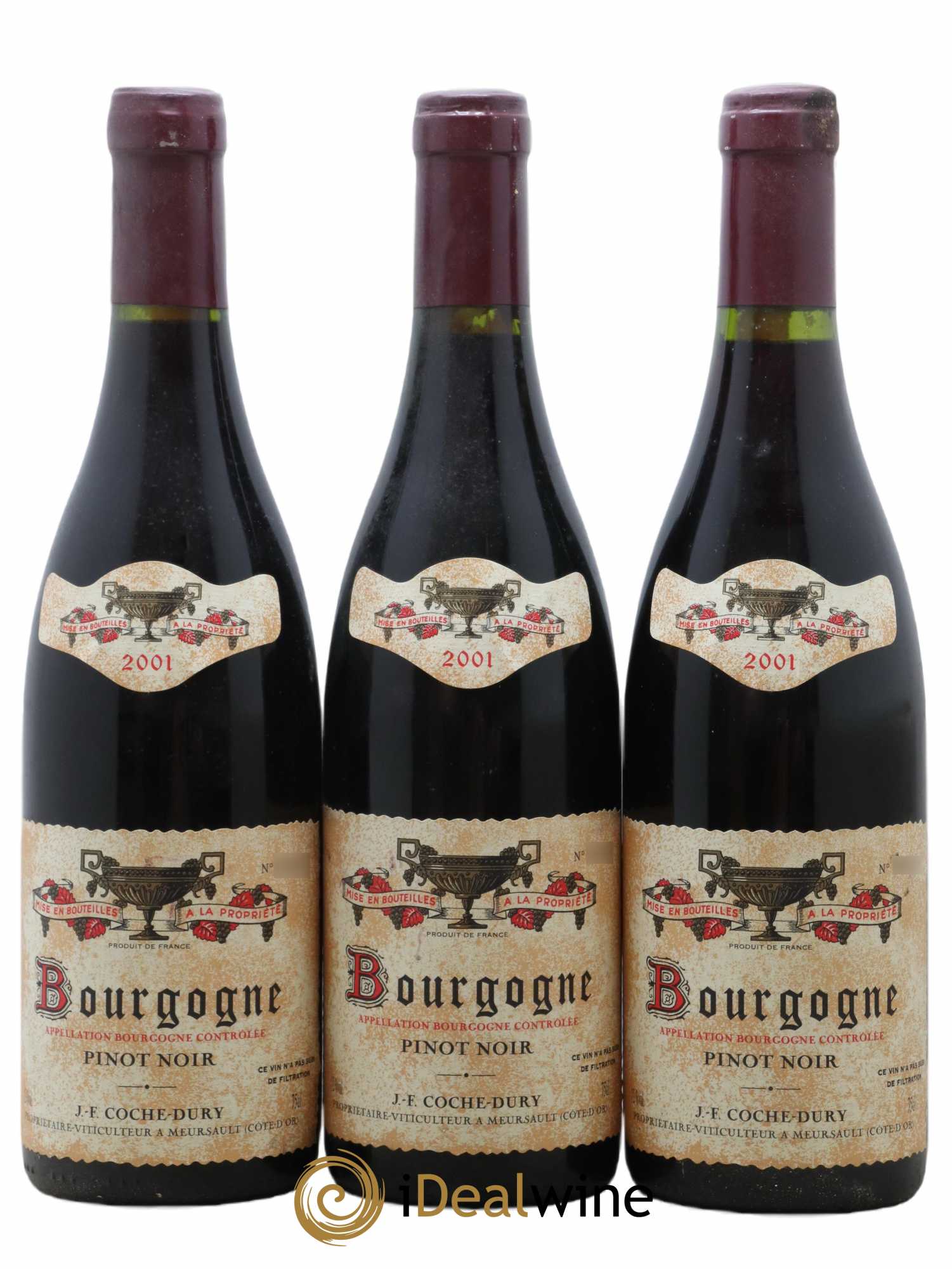Bourgogne Coche Dury (Domaine) 2001 - Lot de 3 bouteilles - 0