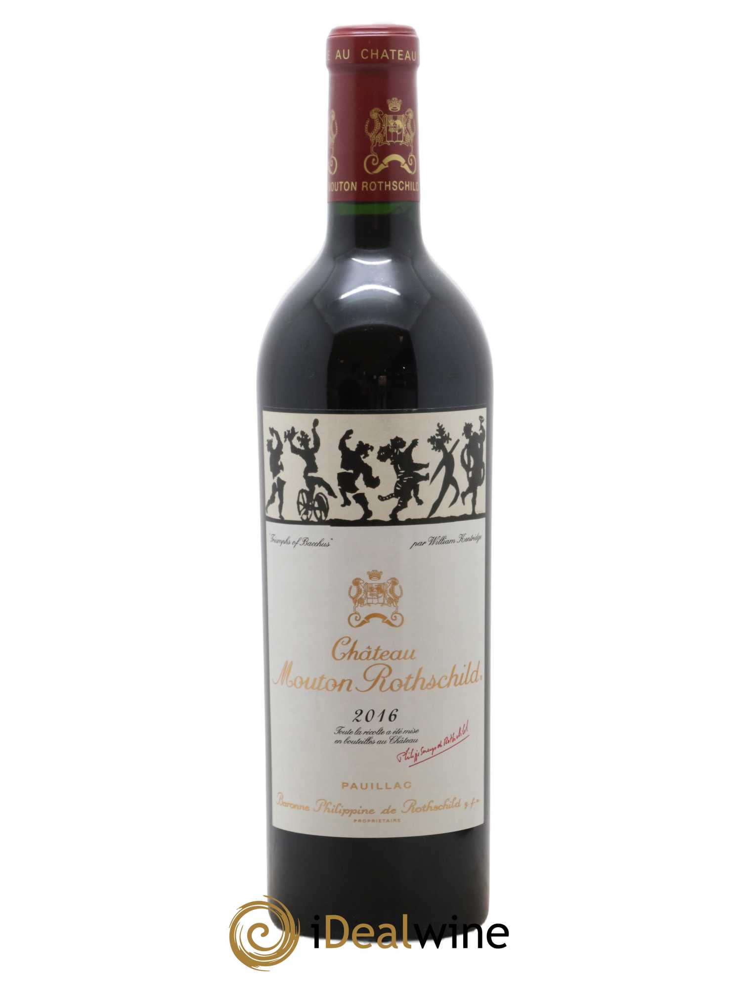 Château Mouton Rothschild 1er Grand Cru Classé 2016 - Lot de 1 bouteille - 0
