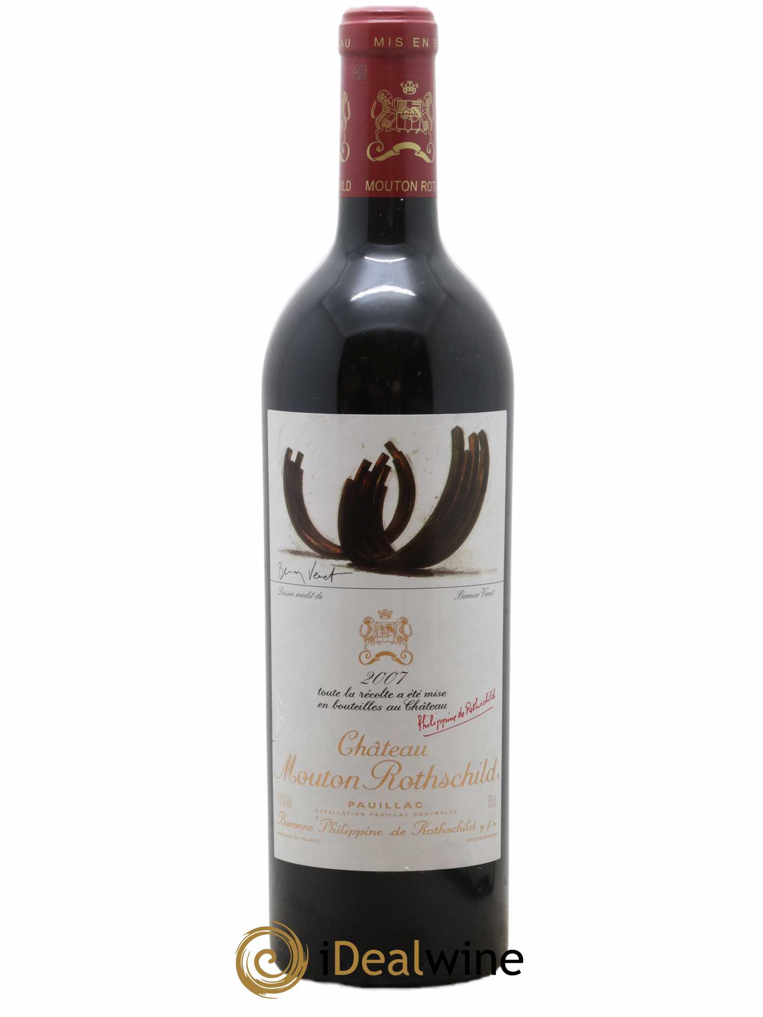 Château Mouton Rothschild 1er Grand Cru Classé 2007 - Lot de 1 bouteille - 0