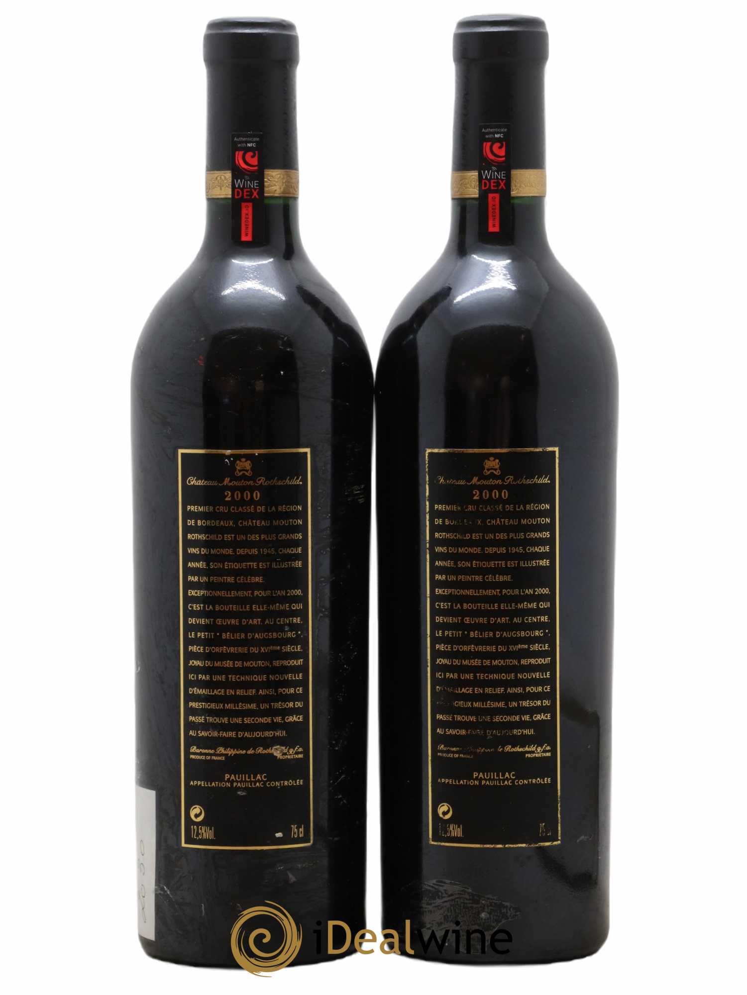Château Mouton Rothschild 1er Grand Cru Classé 2000 - Posten von 2 Flaschen - 1