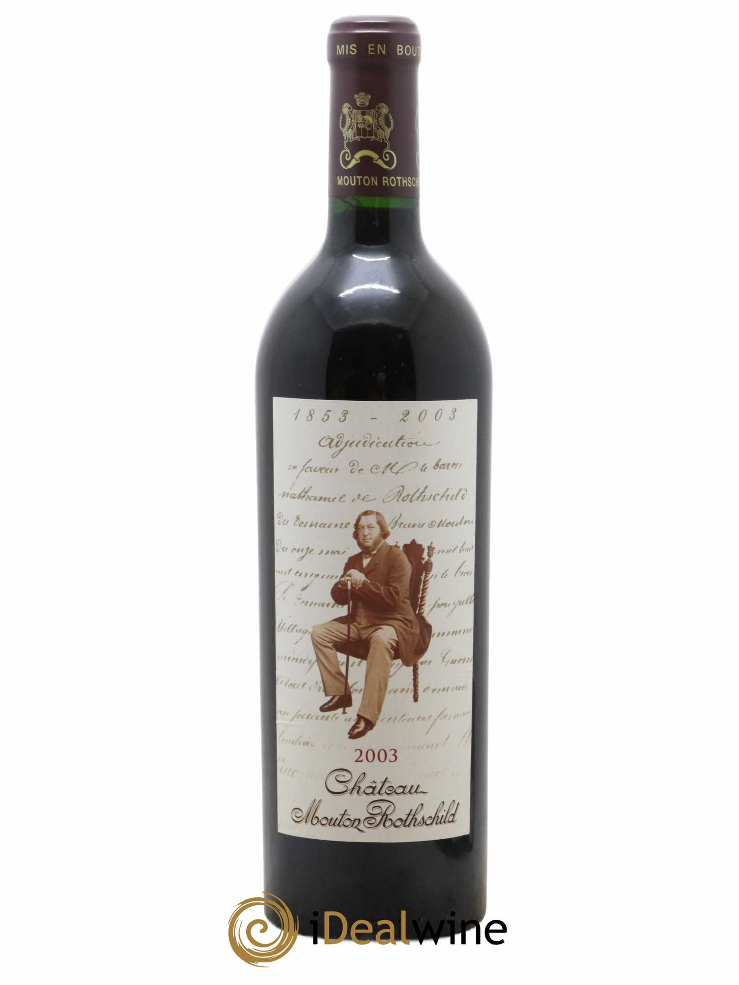 Château Mouton Rothschild 1er Grand Cru Classé 2003 - Lot de 1 bouteille - 0