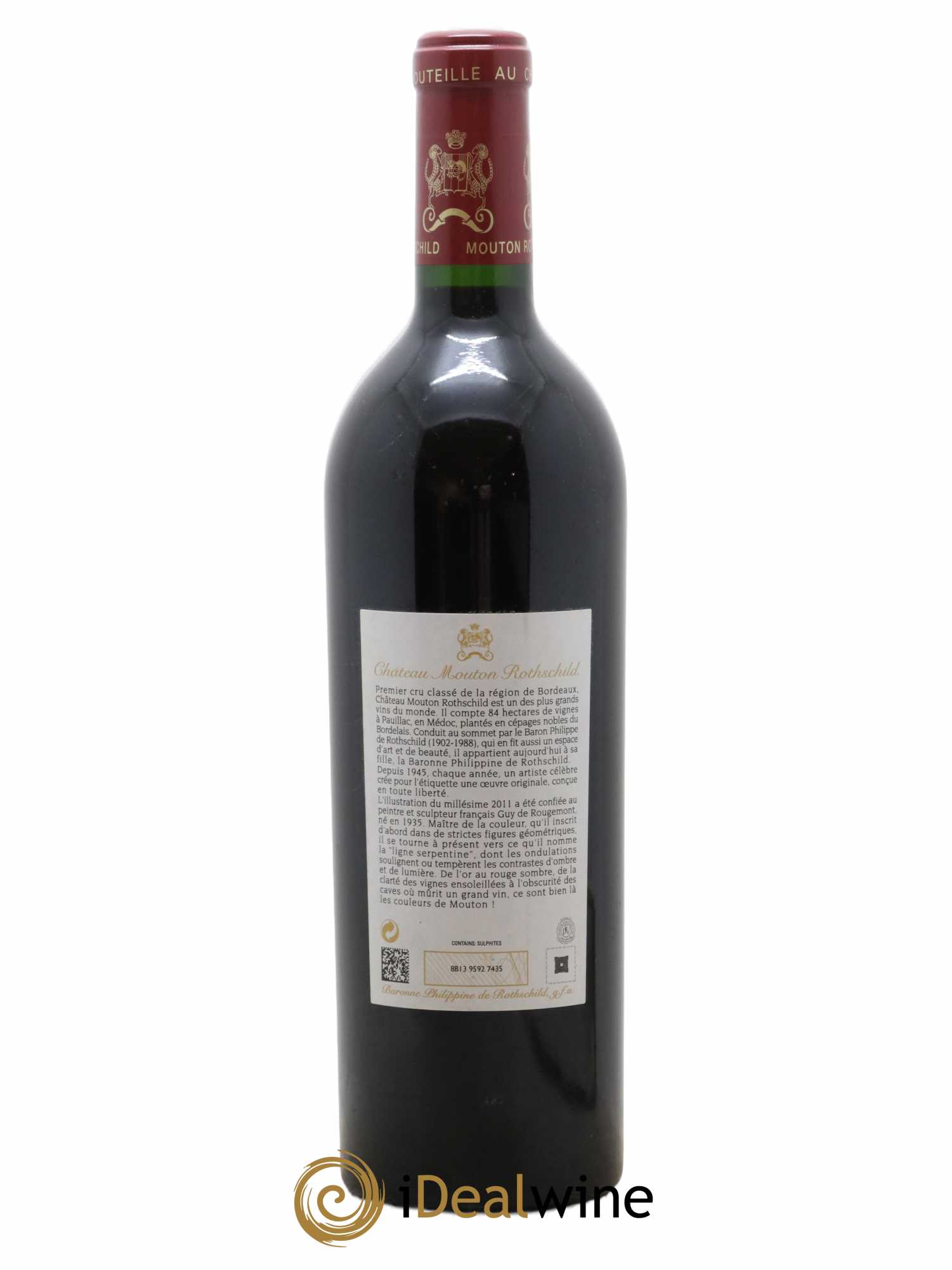 Château Mouton Rothschild 1er Grand Cru Classé 2011 - Lot de 1 bouteille - 1