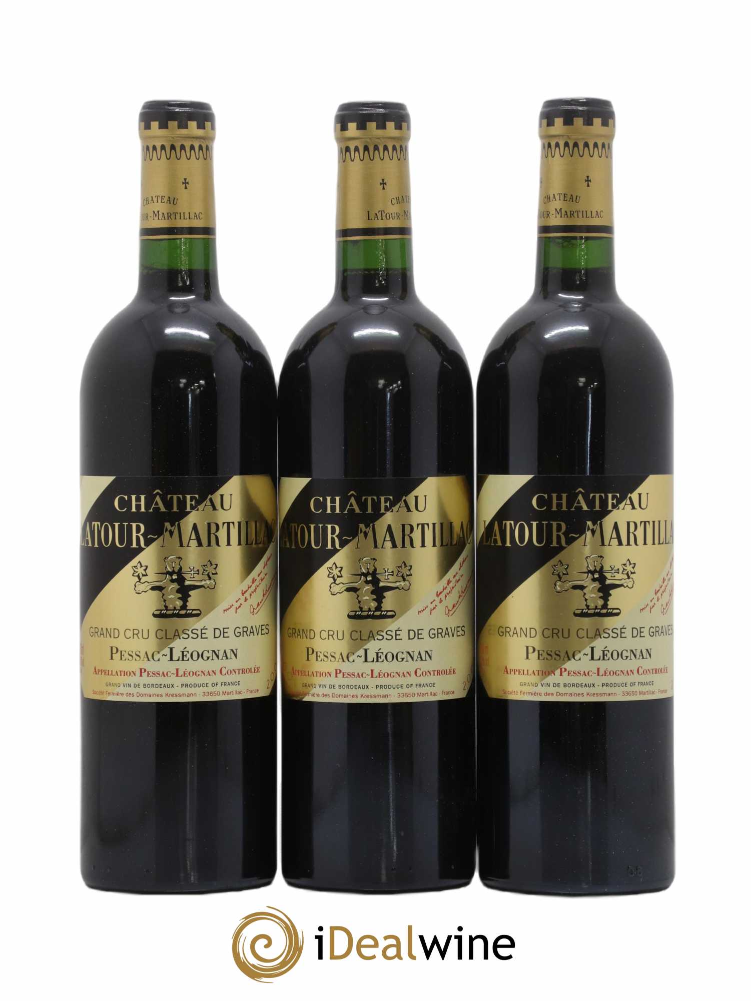 Château Latour-Martillac Cru Classé de Graves 2002 - Lot de 6 bouteilles - 1