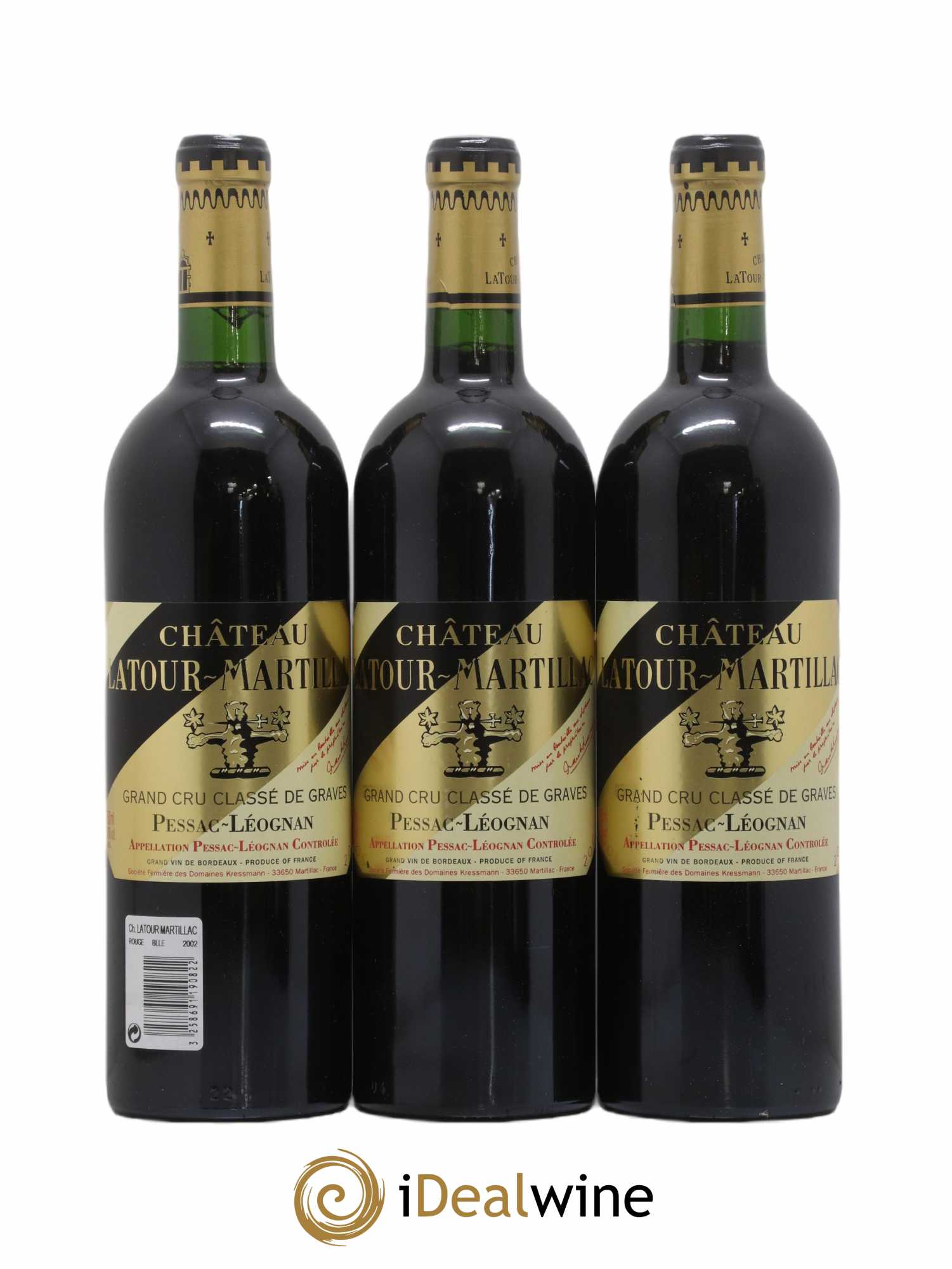 Château Latour-Martillac Cru Classé de Graves 2002 - Lot de 6 bouteilles - 2