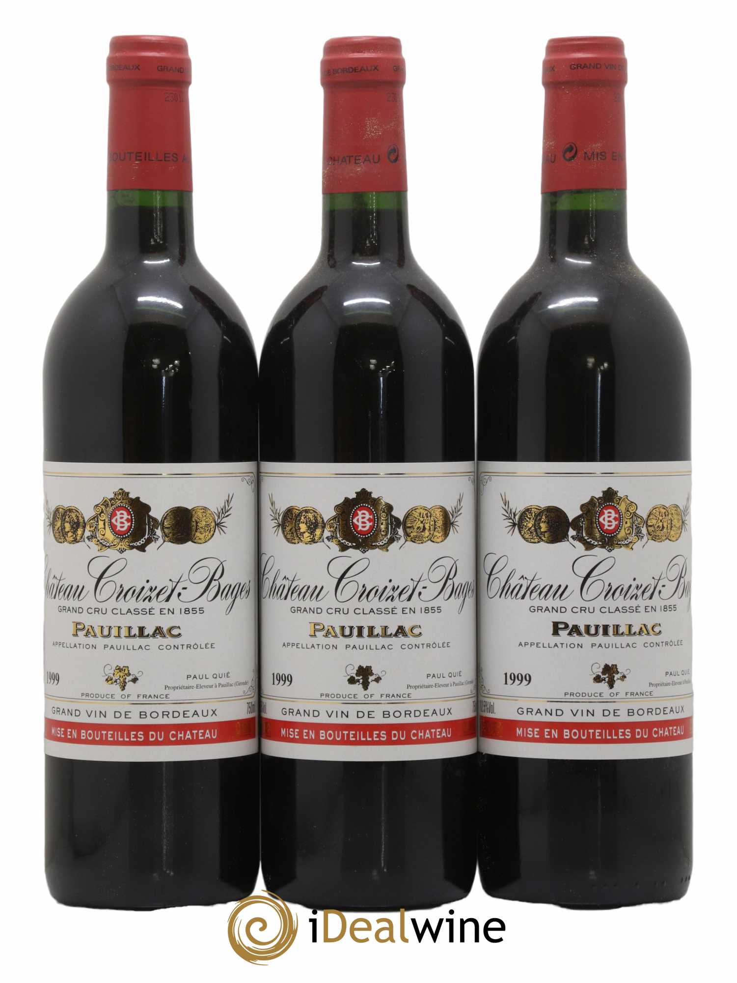 Château Croizet Bages 5ème Grand Cru Classé 1999 - Lot de 12 bouteilles - 4