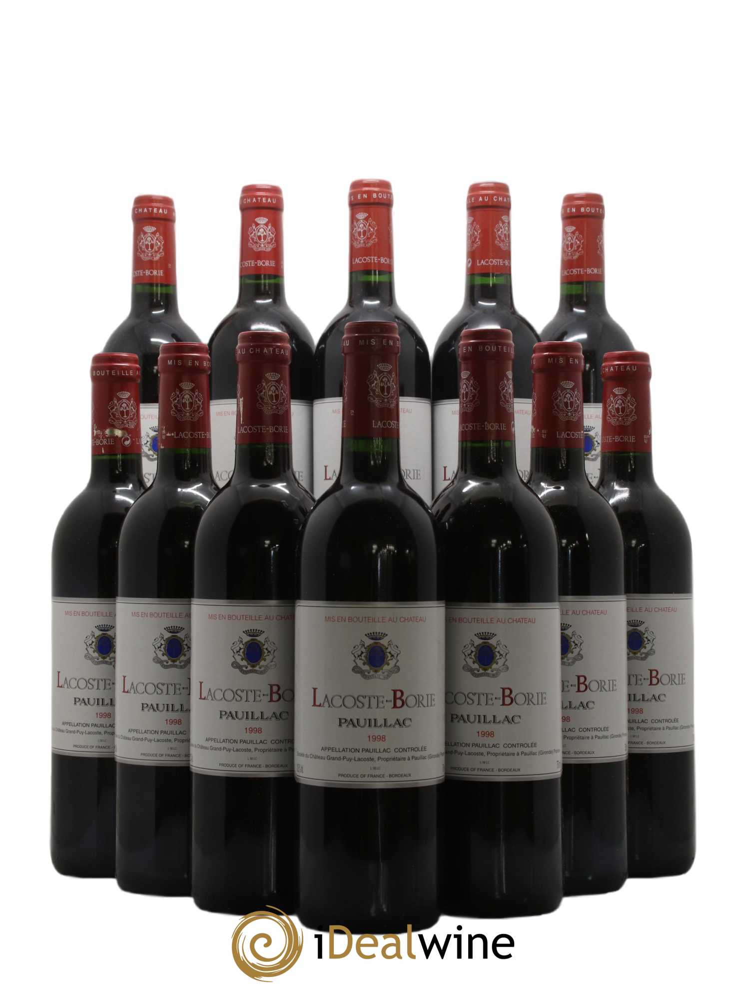 Lacoste Borie 1998 - Lot de 12 bouteilles - 0