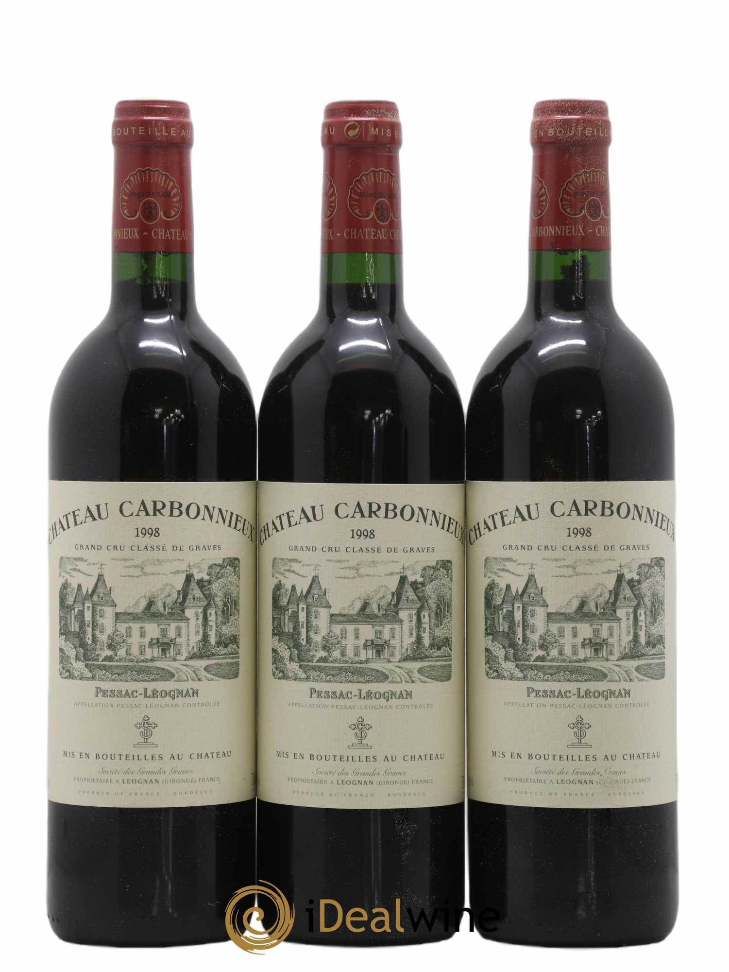Château Carbonnieux Cru Classé de Graves 1998 - Lot of 12 bottles - 4