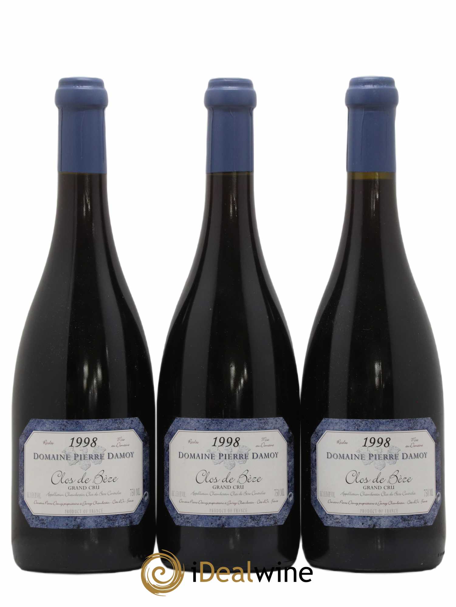 Chambertin Clos de Bèze Grand Cru Pierre Damoy 1998 - Lot de 3 bouteilles - 0